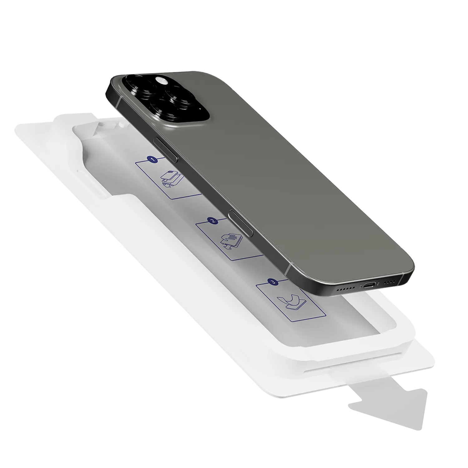 Shockguard EasyShield Privacy iPhone 17 Pro Max inkl. Positionierhilfe