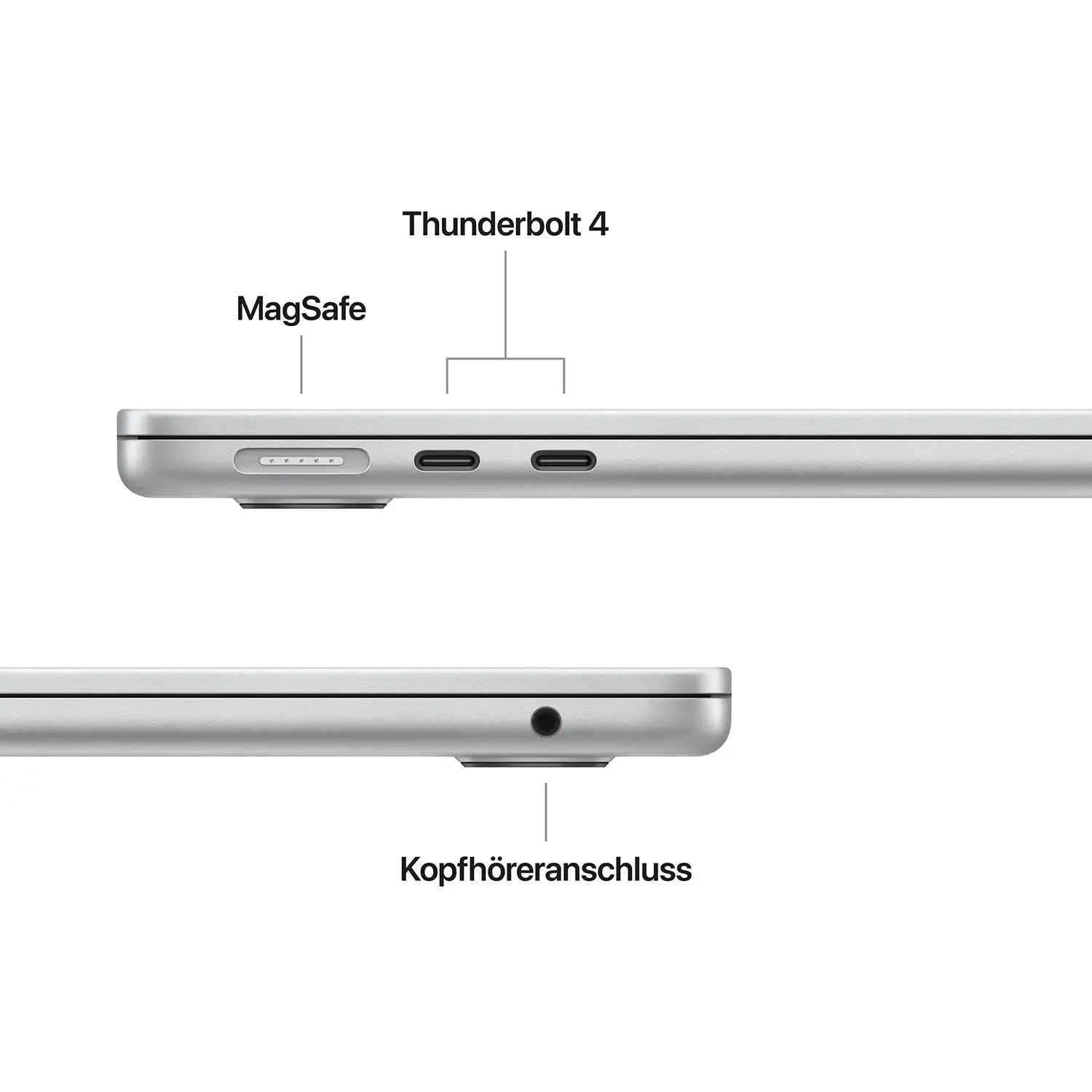 Macbook air 13 inch m4 silber ansicht 7