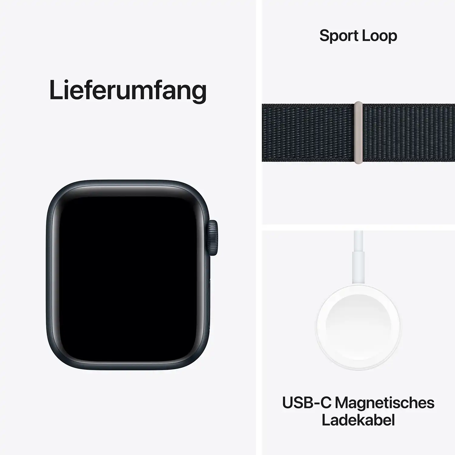 AppleWatch SE Aluminium Cellular 44mm Mitternacht (Sport Loop mitternacht) - 2023