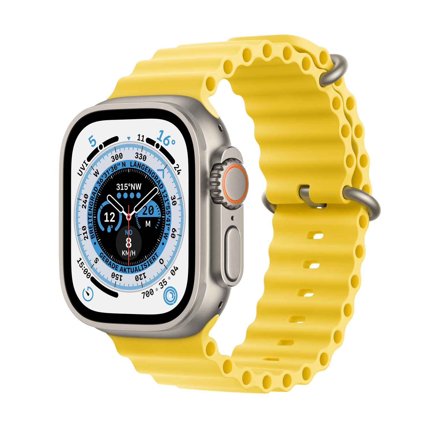 Apple Watch Ultra Titanium Cellular 49mm (Ocean gelb)