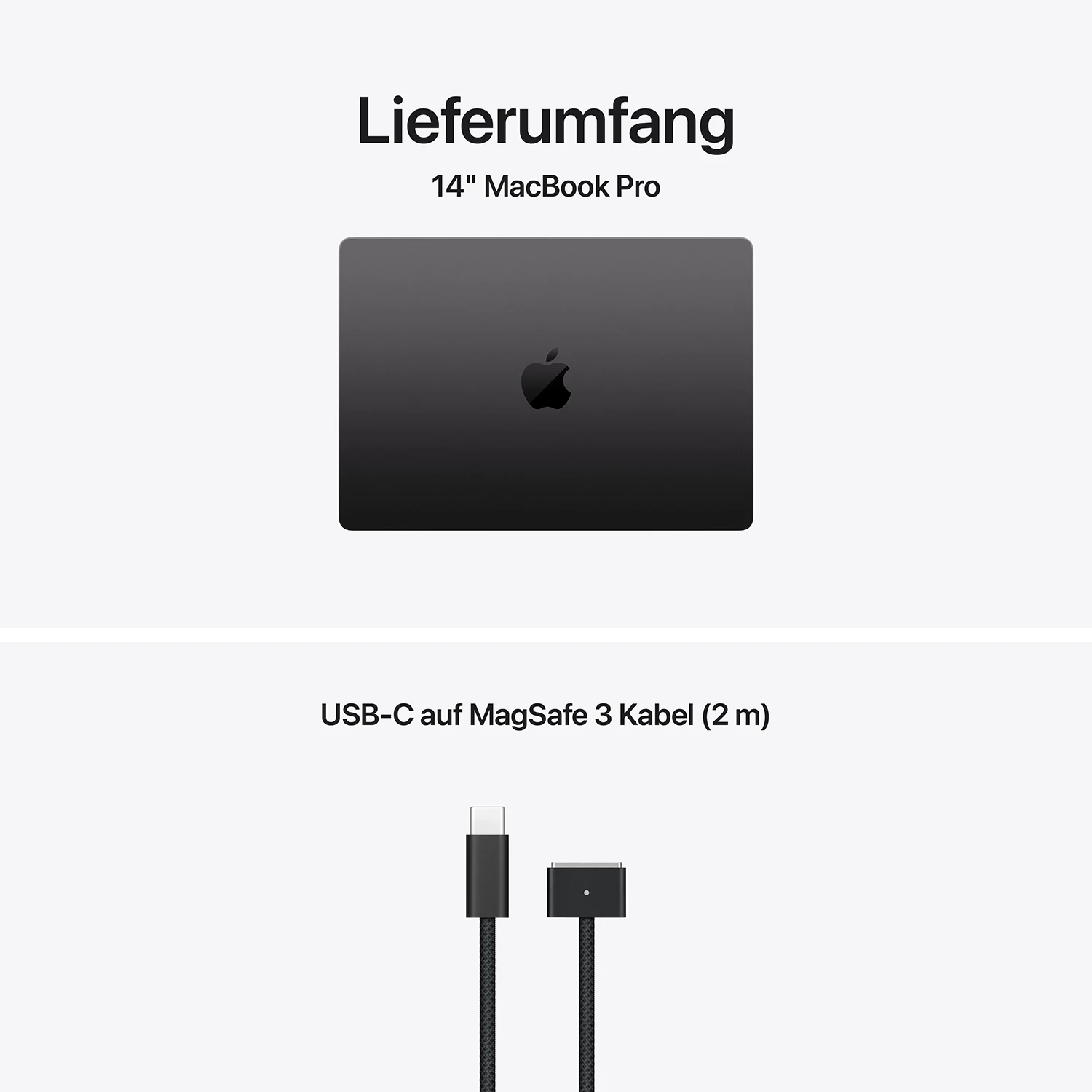 Apple MacBook Pro 14'' M5 Max 18-Core CPU  32-Core GPU - 2TB - 36GB Space Schwarz - 2026 - Kein Netzteil 