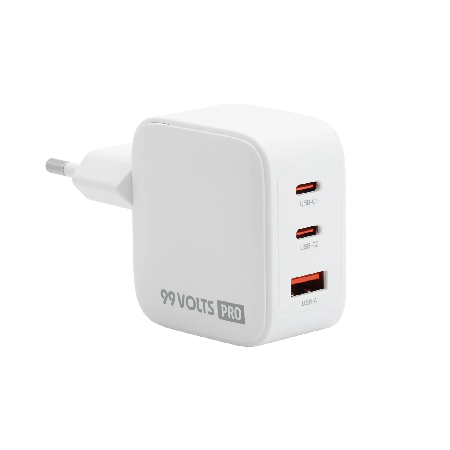 99VOLTS 70W GaN PD Power Adapter - 2 USB-C / 1 USB-A