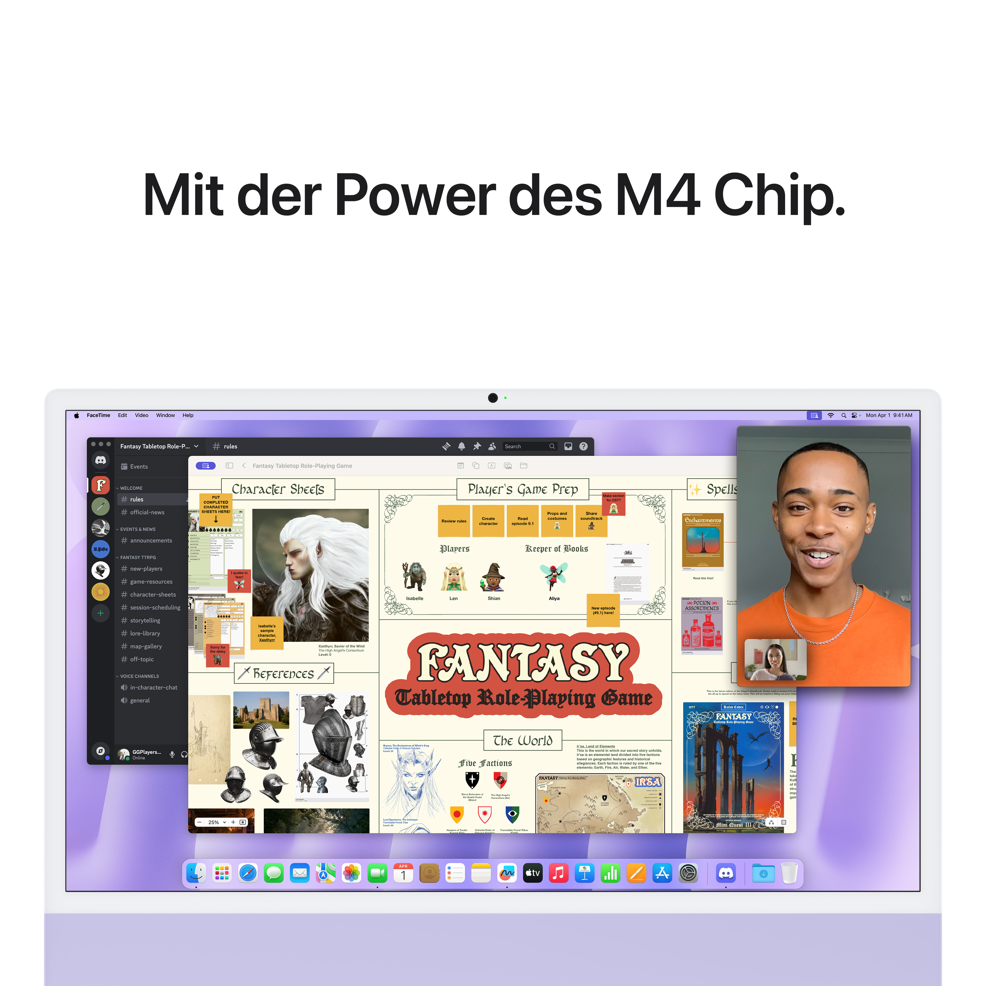 Imac m4 pro chip 4 port 24 in purple ansicht 6