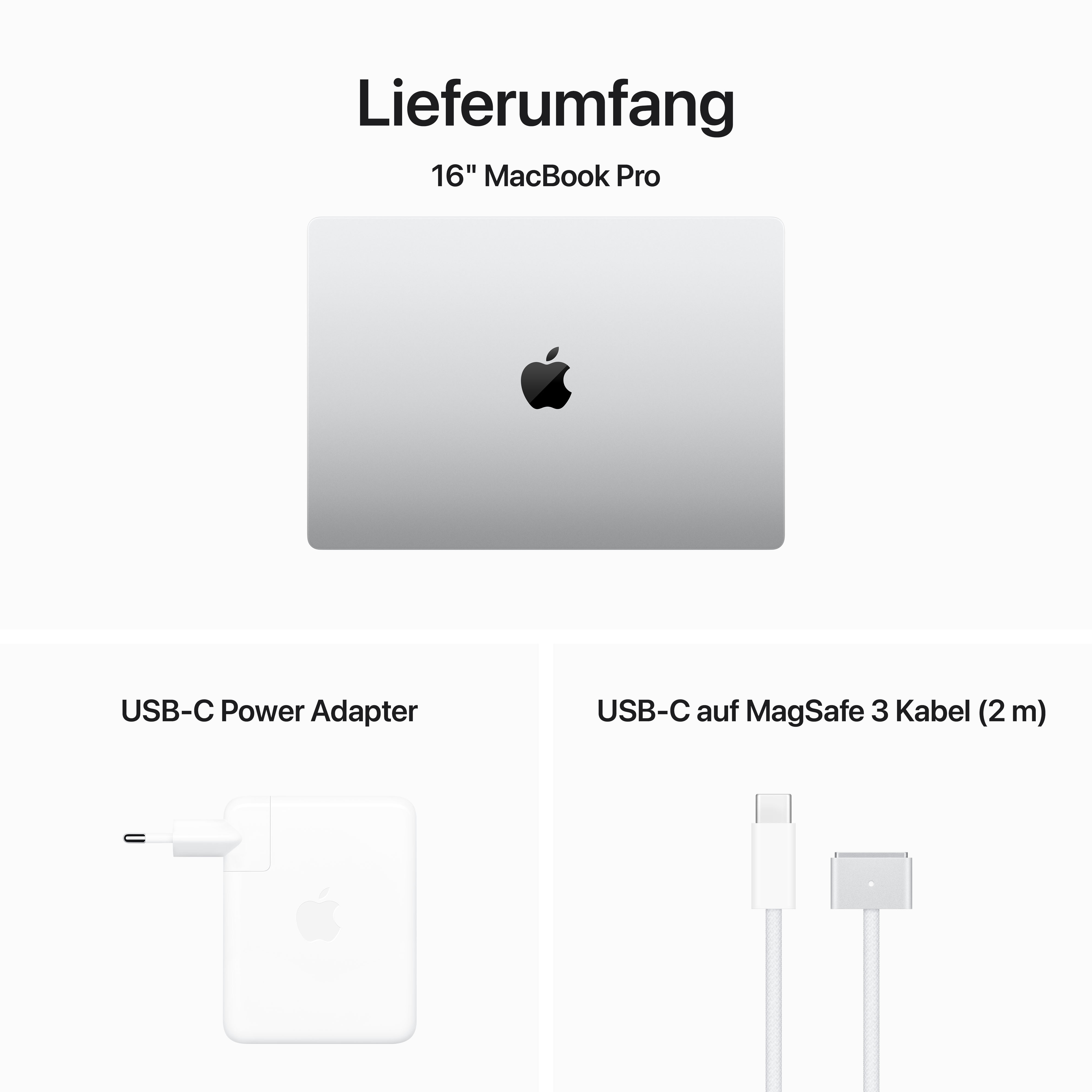 Apple MacBook Pro 16'' M3 Pro 12-Core CPU  18-Core GPU - 512GB - 18GB Silber - 2023