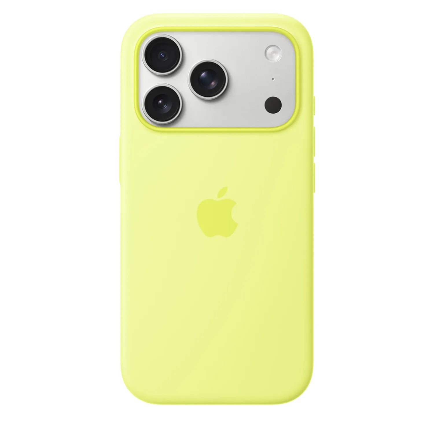 Apple Silikon Case iPhone 17 Pro mit MagSafe (neongelb)