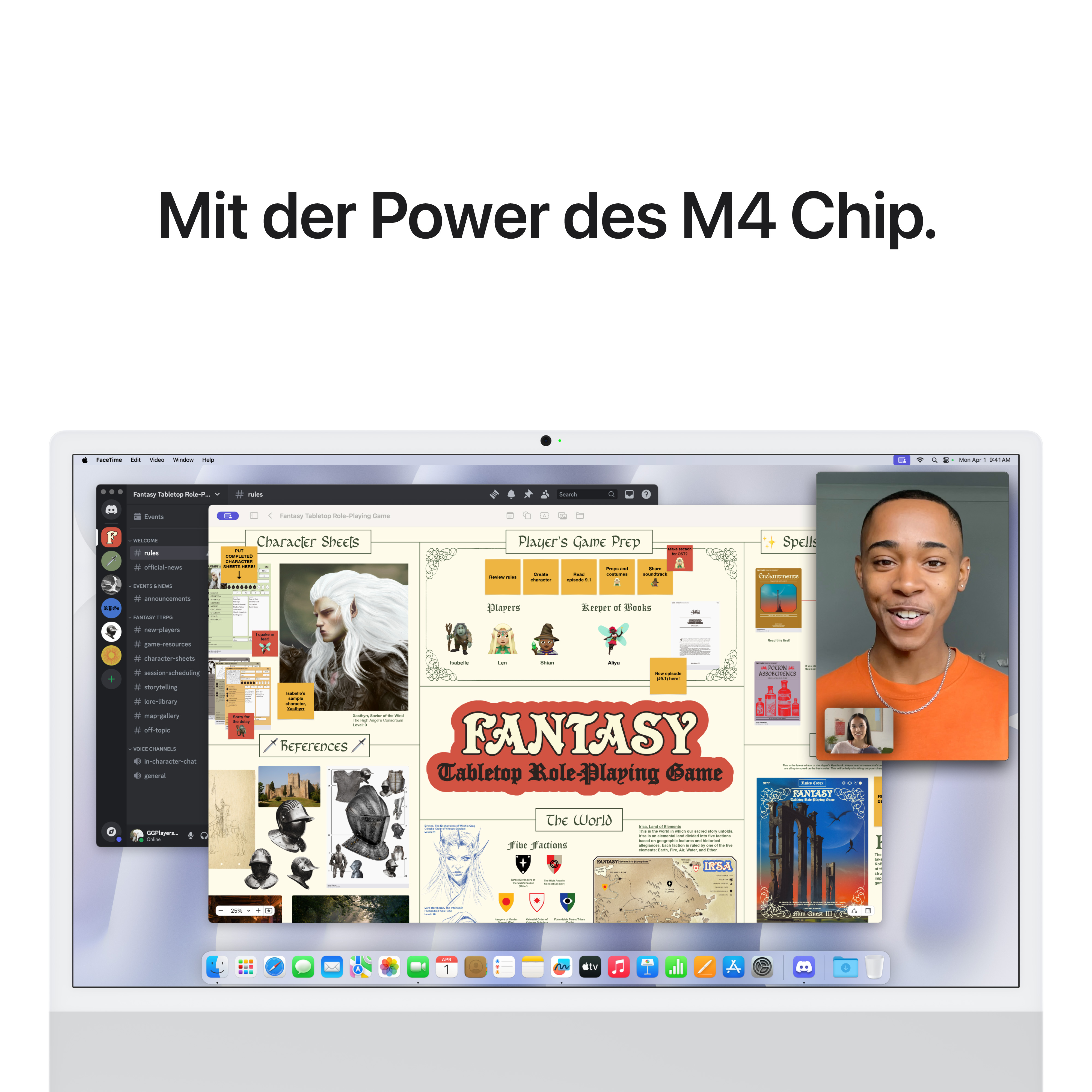 Imac m4 pro chip 4 port 24 in silber ansicht 6
