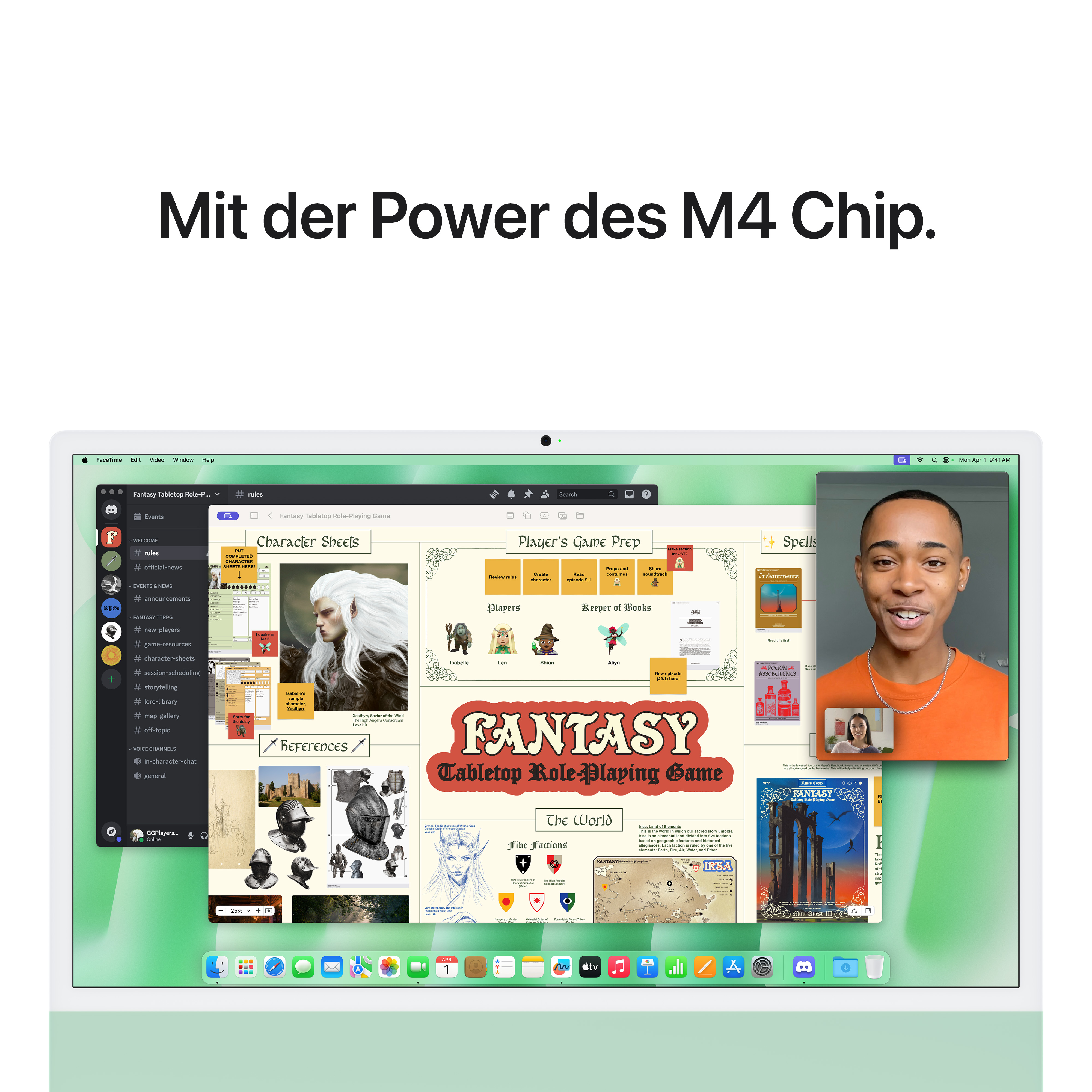 Imac m4 chip 2 port 24 in grün ansicht 6