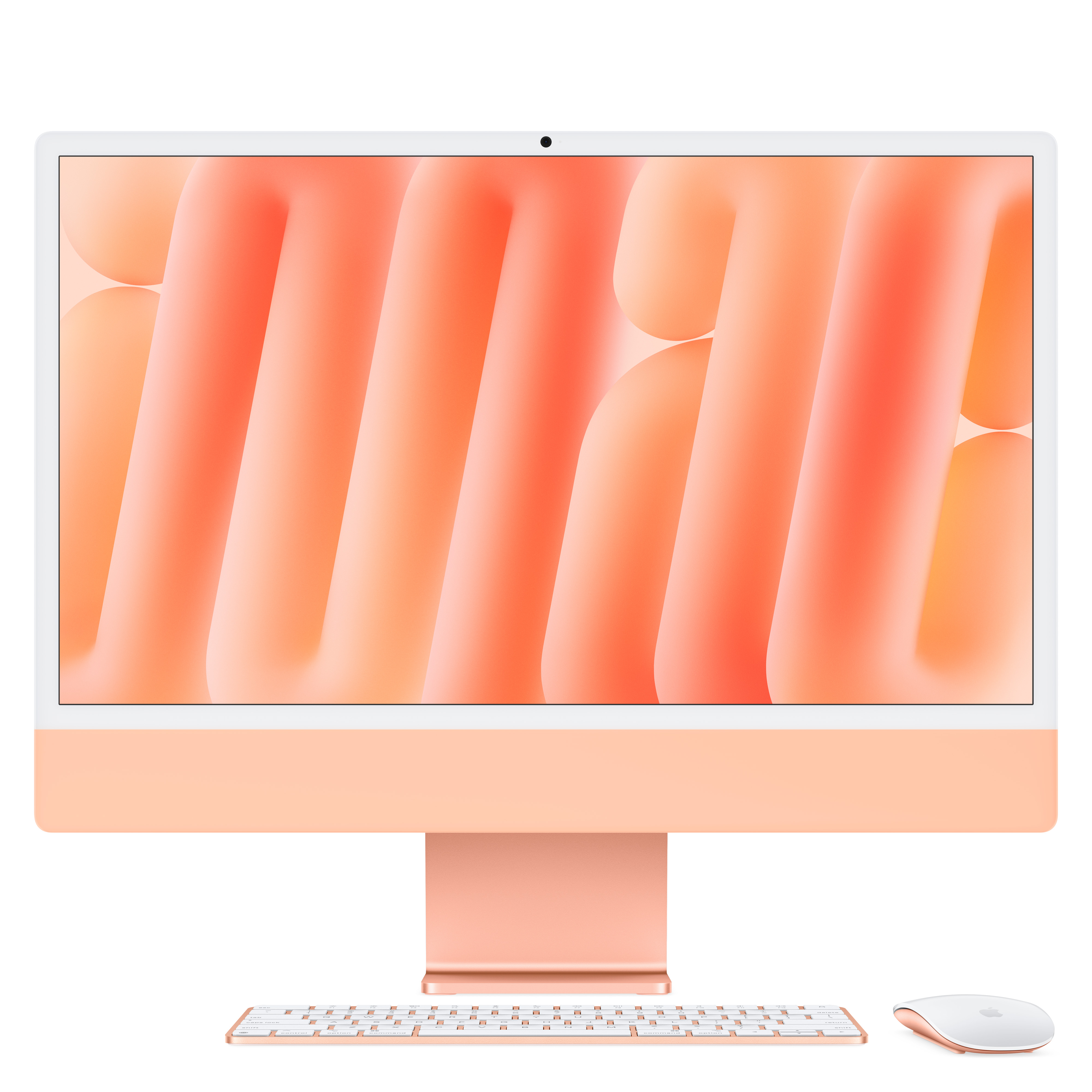 Imac m4 chip 2 port 24 in orange ansicht 1