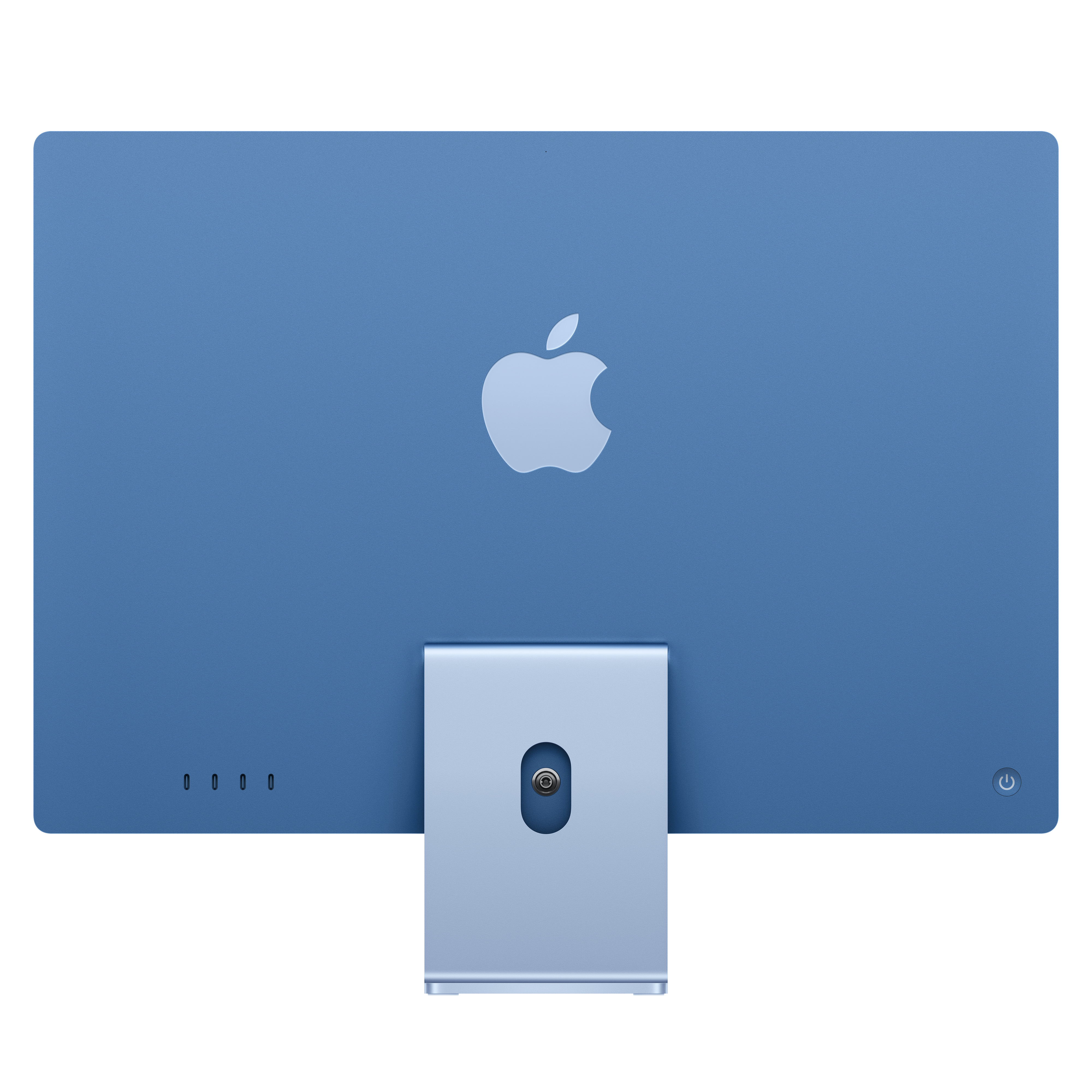 Imac m4 pro chip 4 port 24 in blau ansicht 2