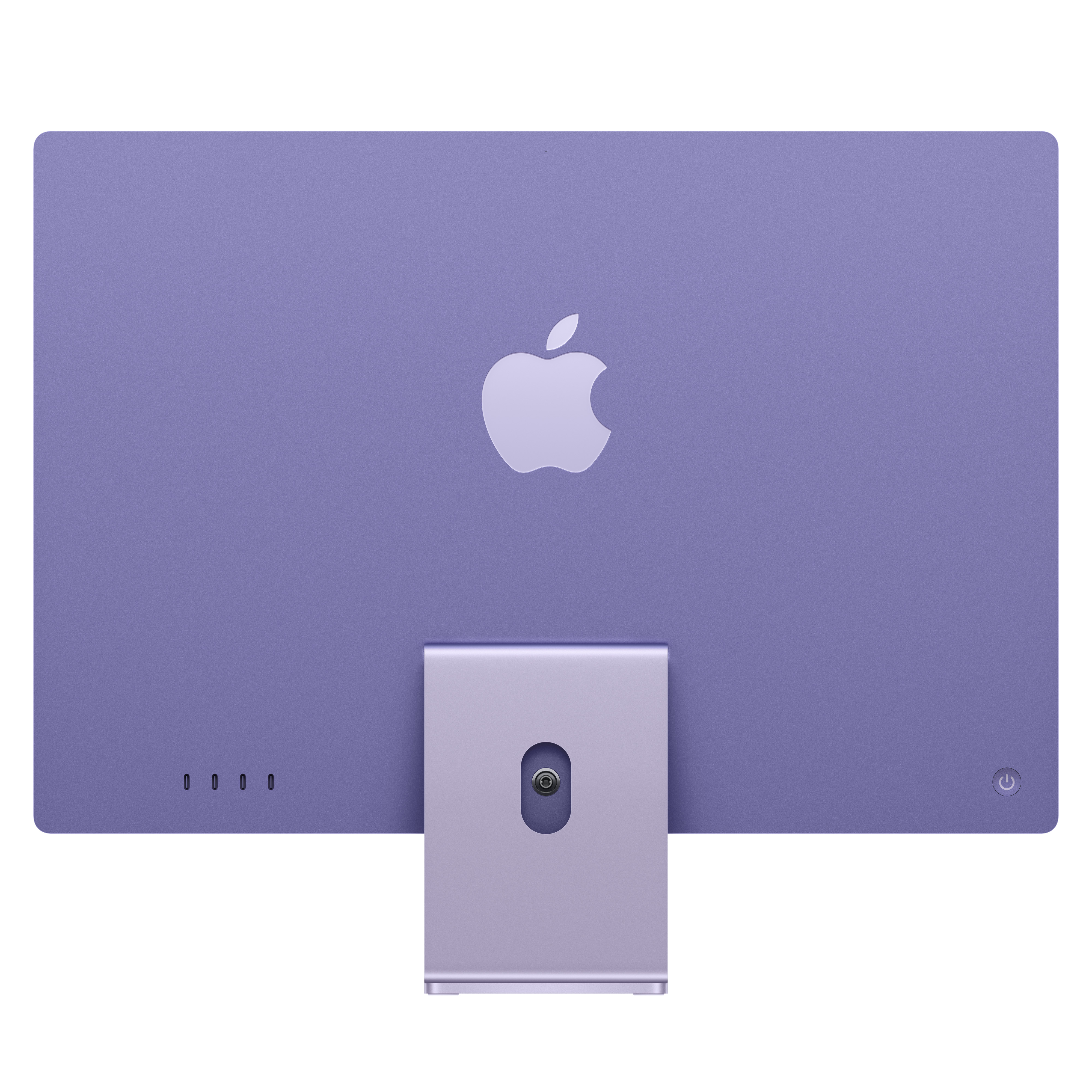 Imac m4 pro chip 4 port 24 in purple ansicht 2