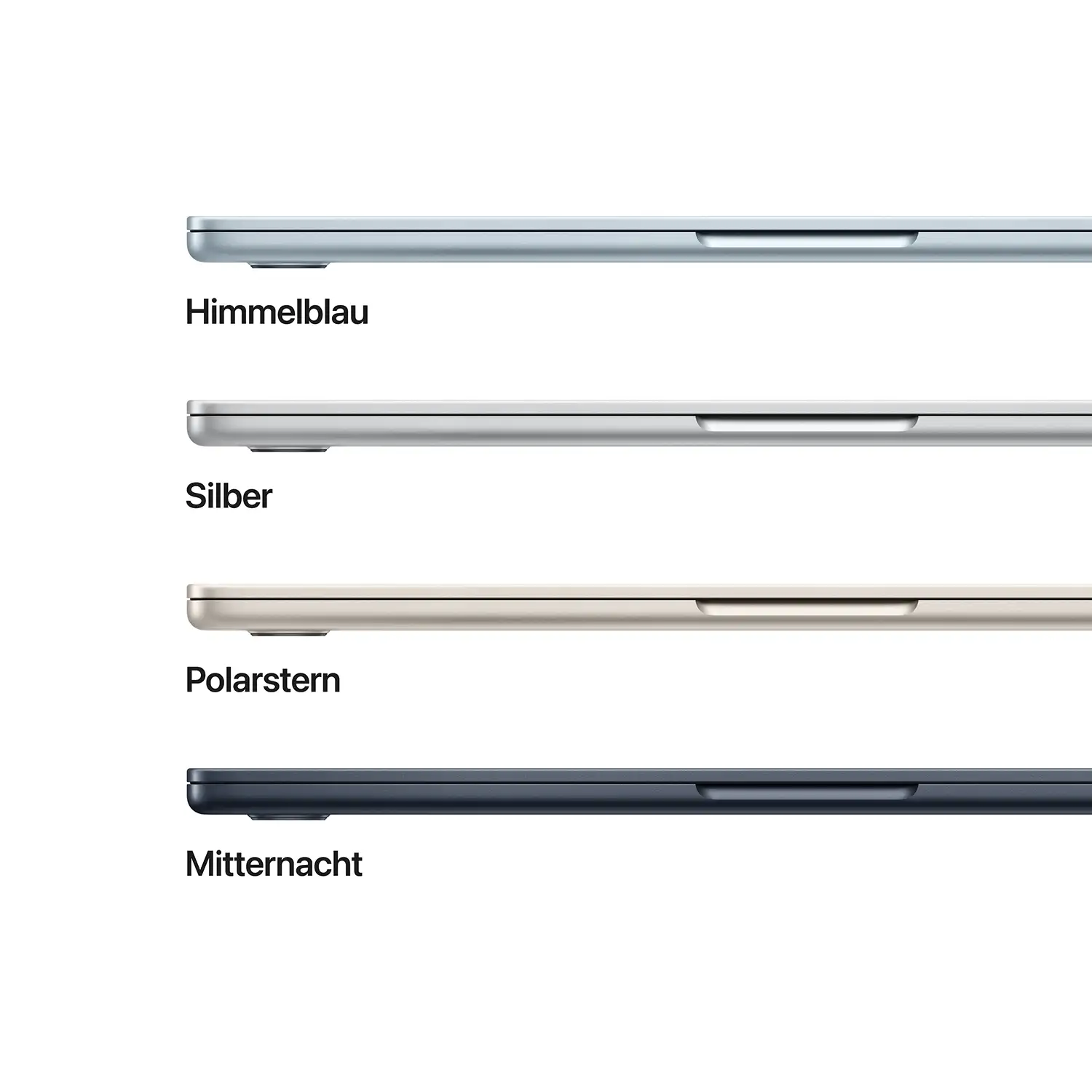 Macbook Air 13.6'' - M4 10-Core CPU 8-Core GPU - 16 GB - 256 GB SSD - Himmelblau - 2025 Macbook air 13 inch m4 himmelblau ansicht 3