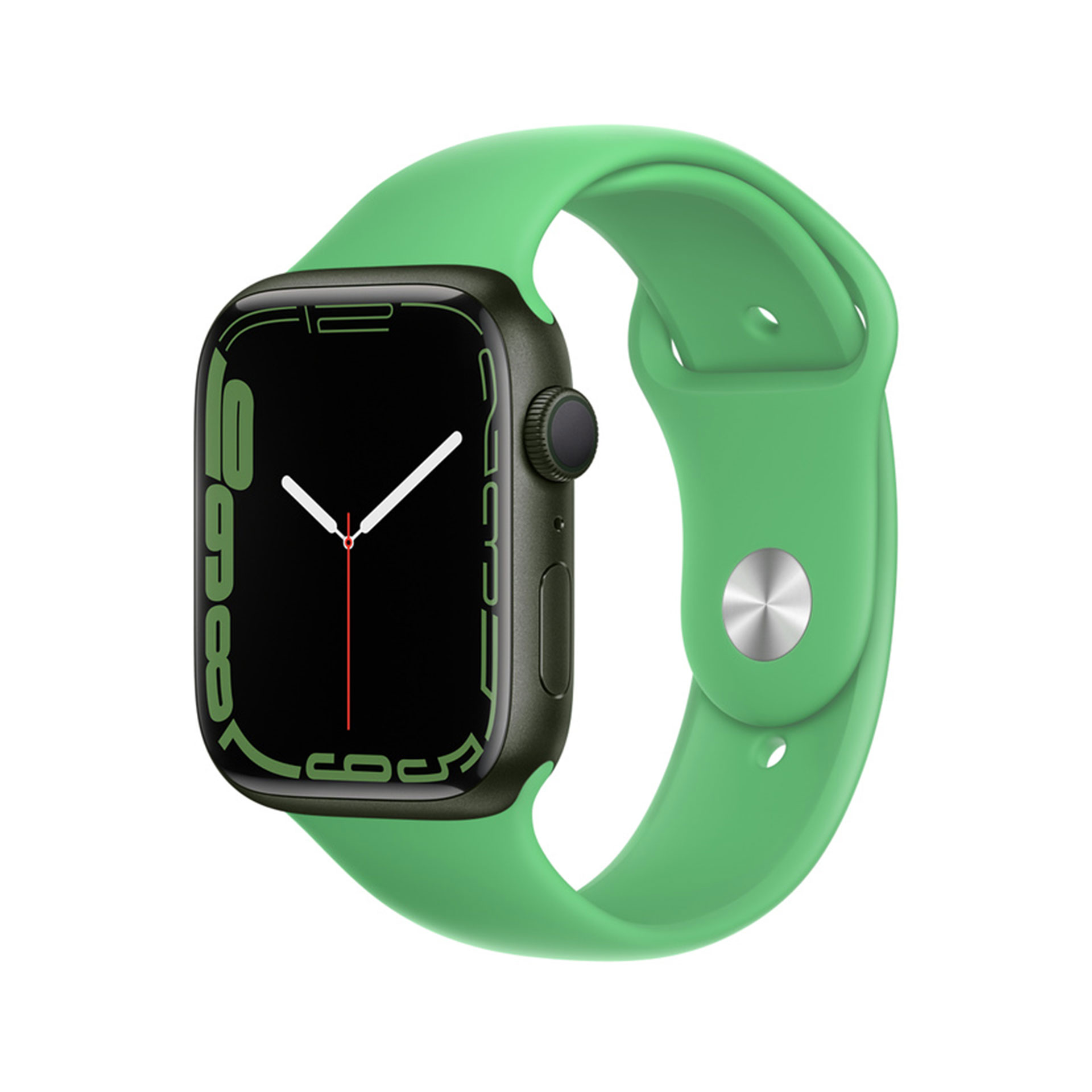 Apple Watch S7 Aluminium 45mm Grün (Sportarmband Grün)