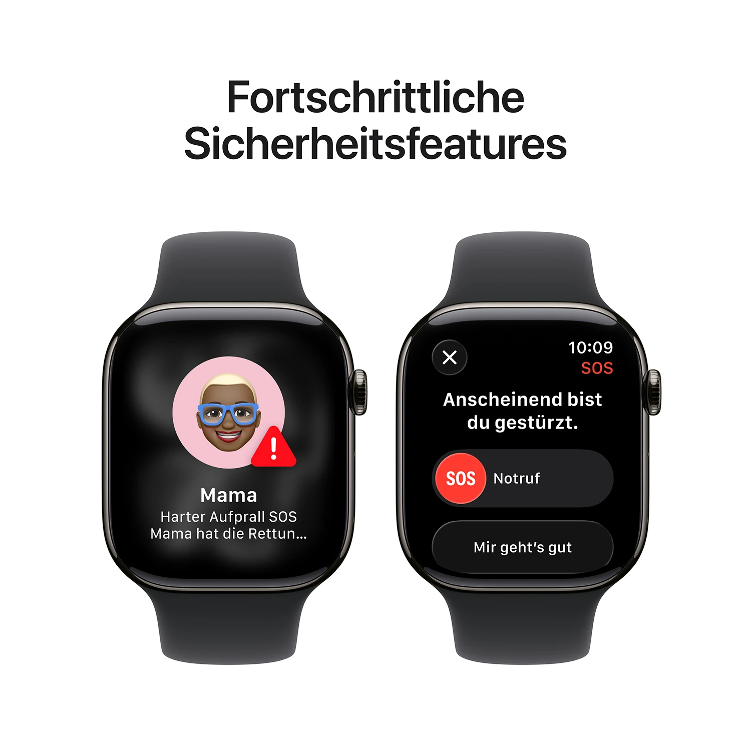 Apple Watch Series 11 GPS + Cellular 42mm Schiefer  Titanium Case mit schwarzem Sport Band - S/M