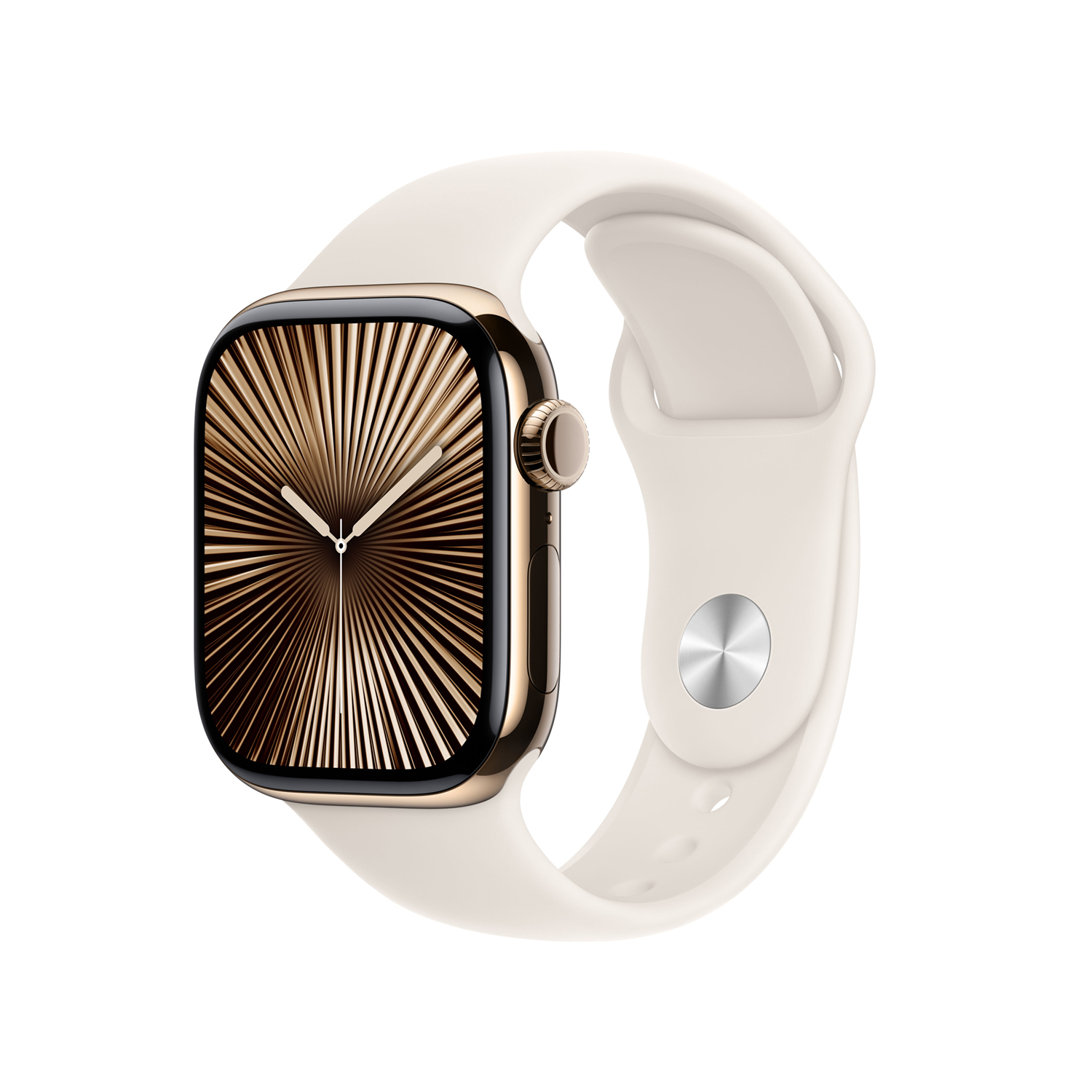 Apple Watch S10 Titan Gold Cellular 42mm (Sportarmband polarstern) S/M