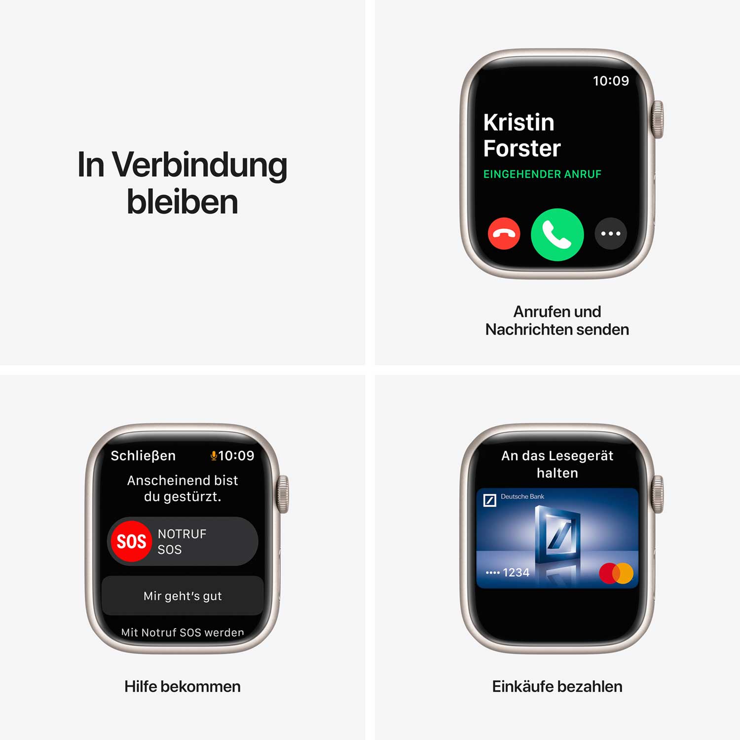 Apple Watch S7 Aluminium 45mm Sternenlicht (Sportarmband sternenlicht) Apple Watch S7 Aluminium 45mm Sternenlicht (Sportarmband sternenlicht)