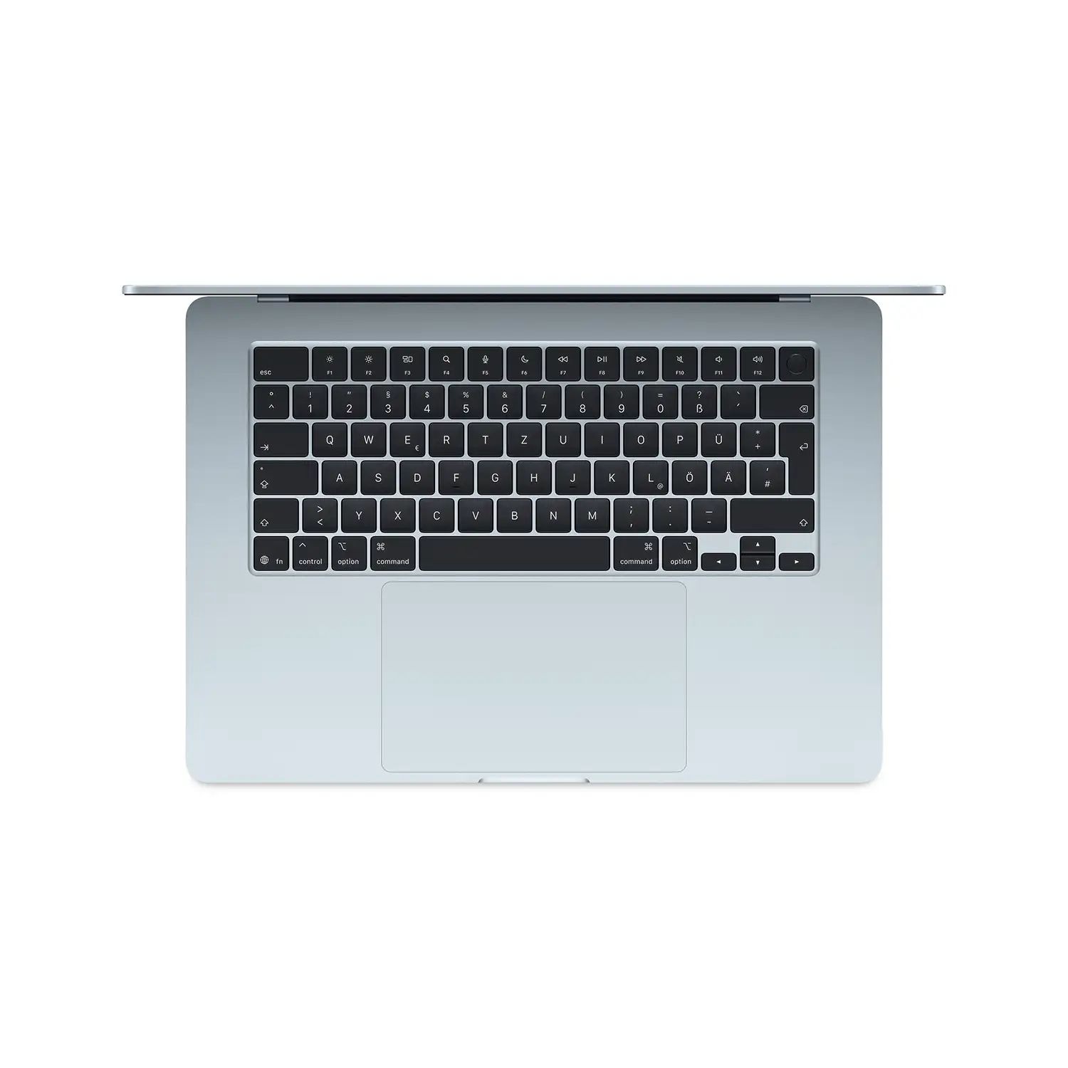 Macbook air 15 inch m4 himmelblau ansicht 2