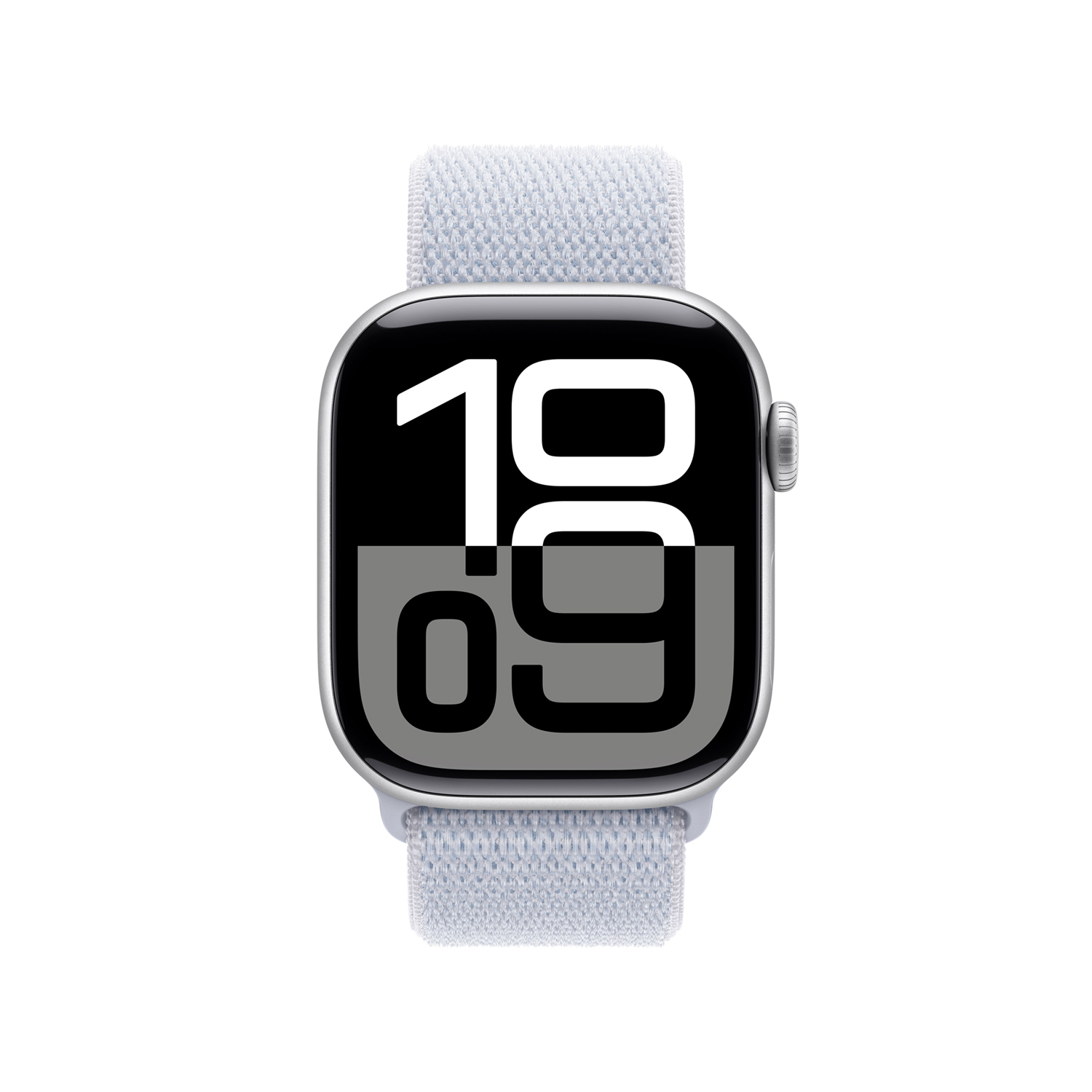 Apple Watch S10 Aluminium Cellular 42mm Silber (Sport Loop blaue Wolke) Apple watch series 10 42mm gps silber aluminum sport loop blau cloud ansicht 2