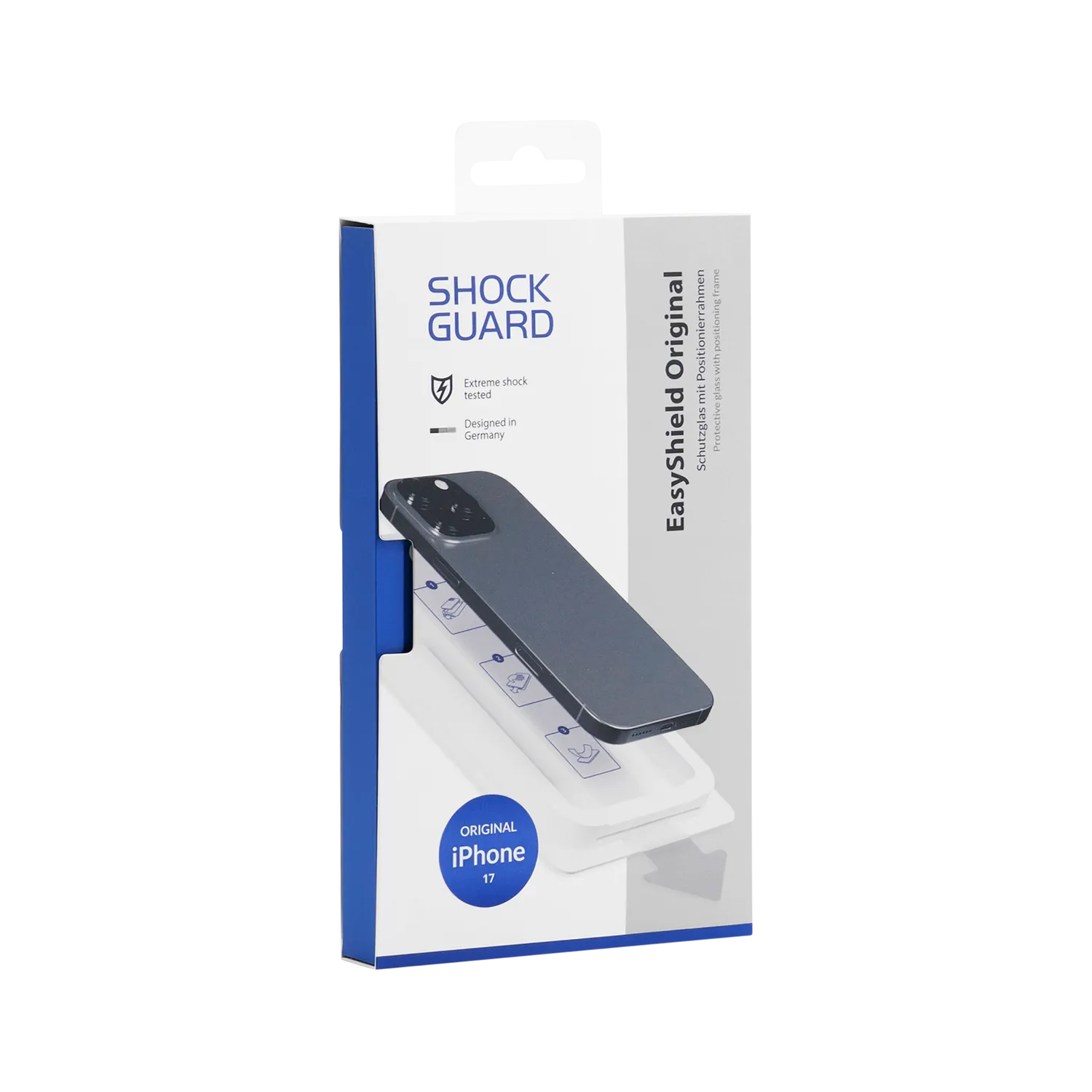 Shockguard EasyShield Original iPhone 17 inkl. Positionierhilfe