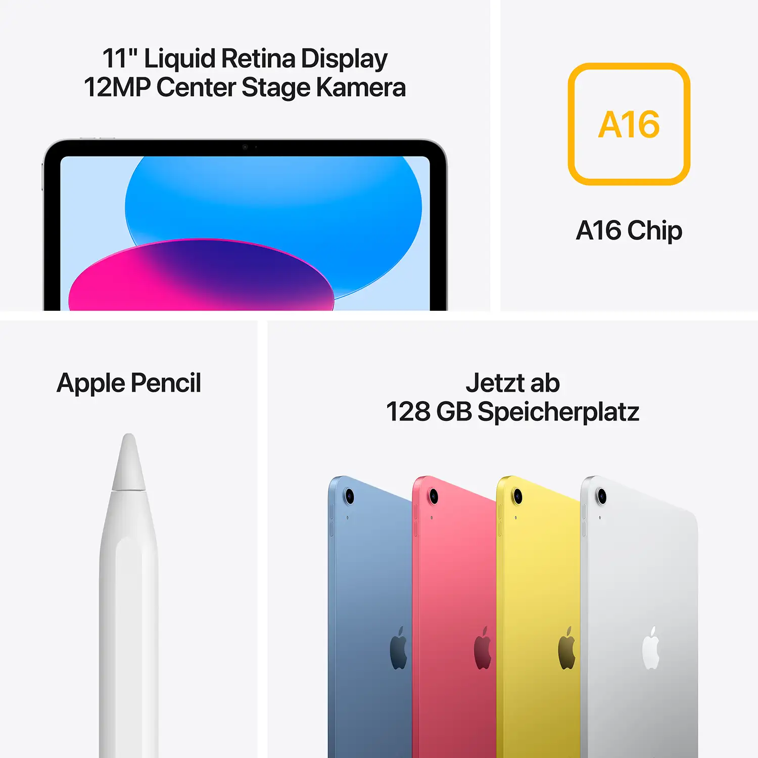 Apple iPad 11 Wi-Fi 128 GB Silber - 2025