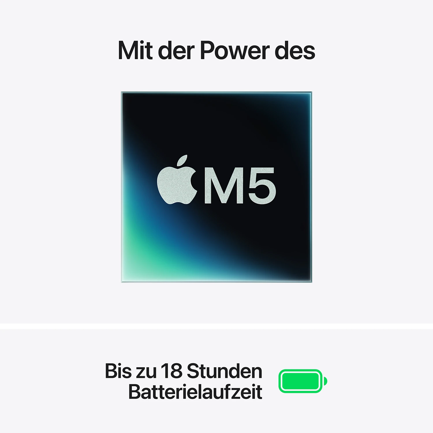 Macbook Air 13'' M5  10-Core CPU  10-Core GPU - 16 GB - 1 TB SSD - Polarstern - 2026 - Kein Netzteil 
