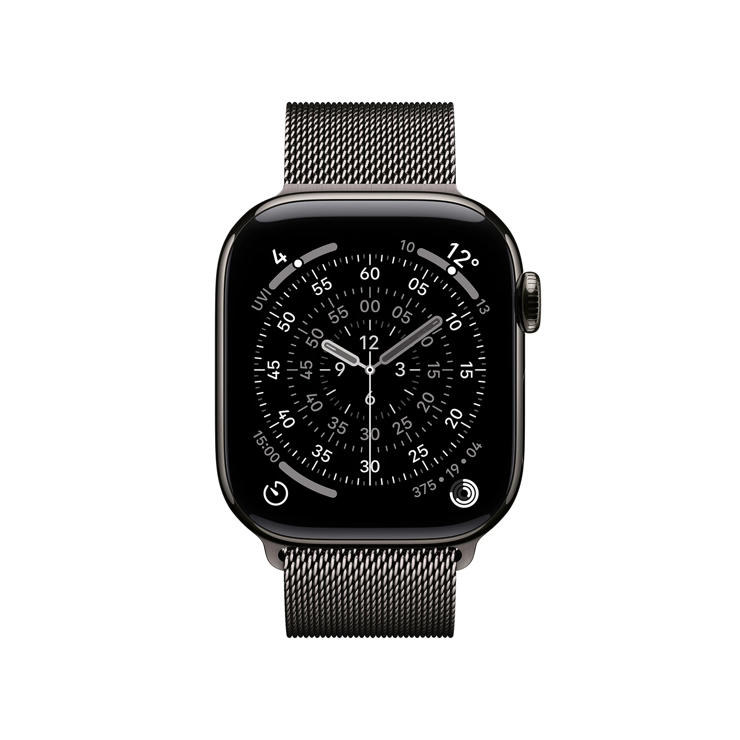 Apple Watch Series 11 GPS + Cellular 42mm Schiefer Titanium Case mit Schiefer Milanese Loop
