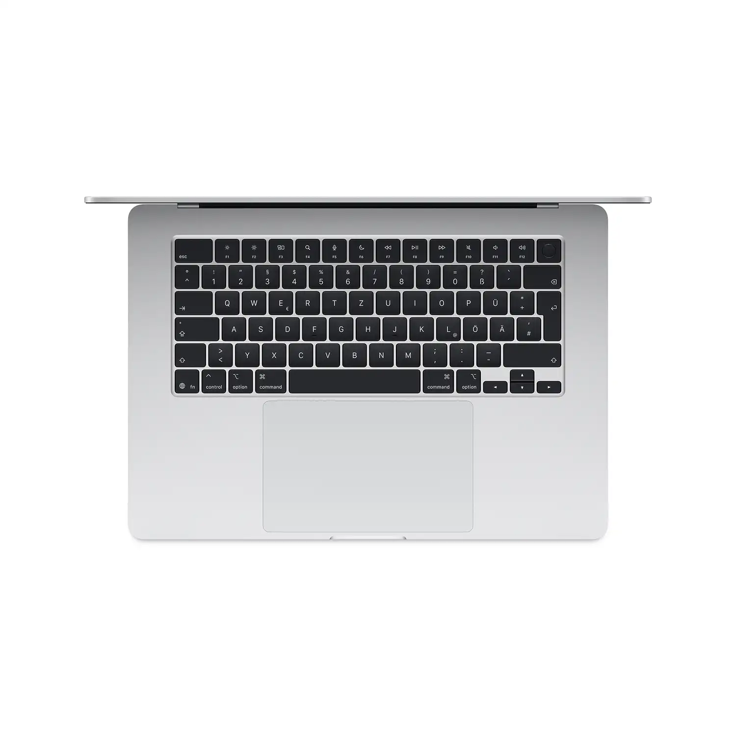 Macbook Air 15'' - M4 10-Core CPU 10-Core GPU - 24 GB - 512 GB SSD - Silber - 2025 Macbook air 15 inch m4 silber ansicht 2