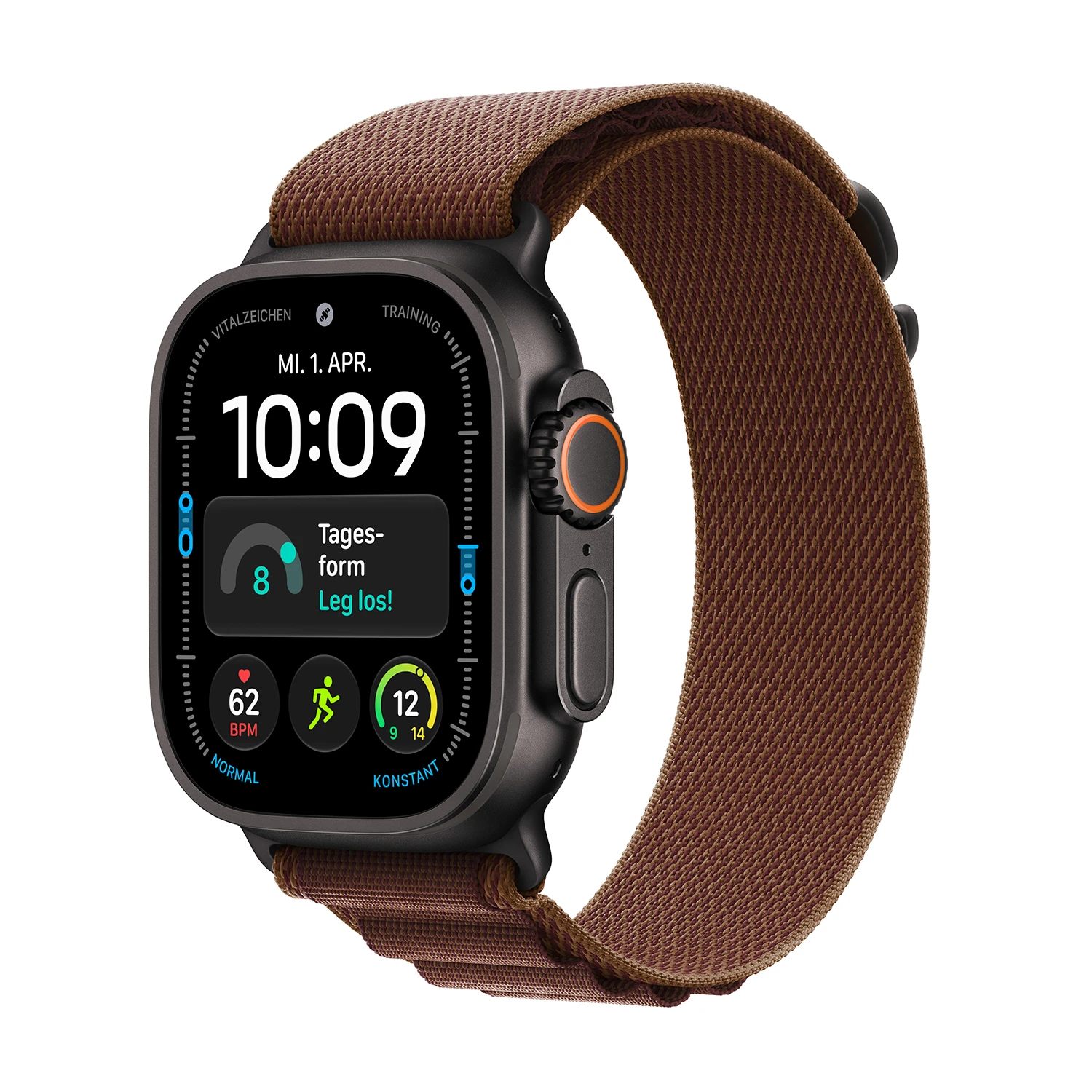 Apple Watch Ultra 4 Titanium Cellular 49mm Schwarz(Alpine Loop burgunder) S