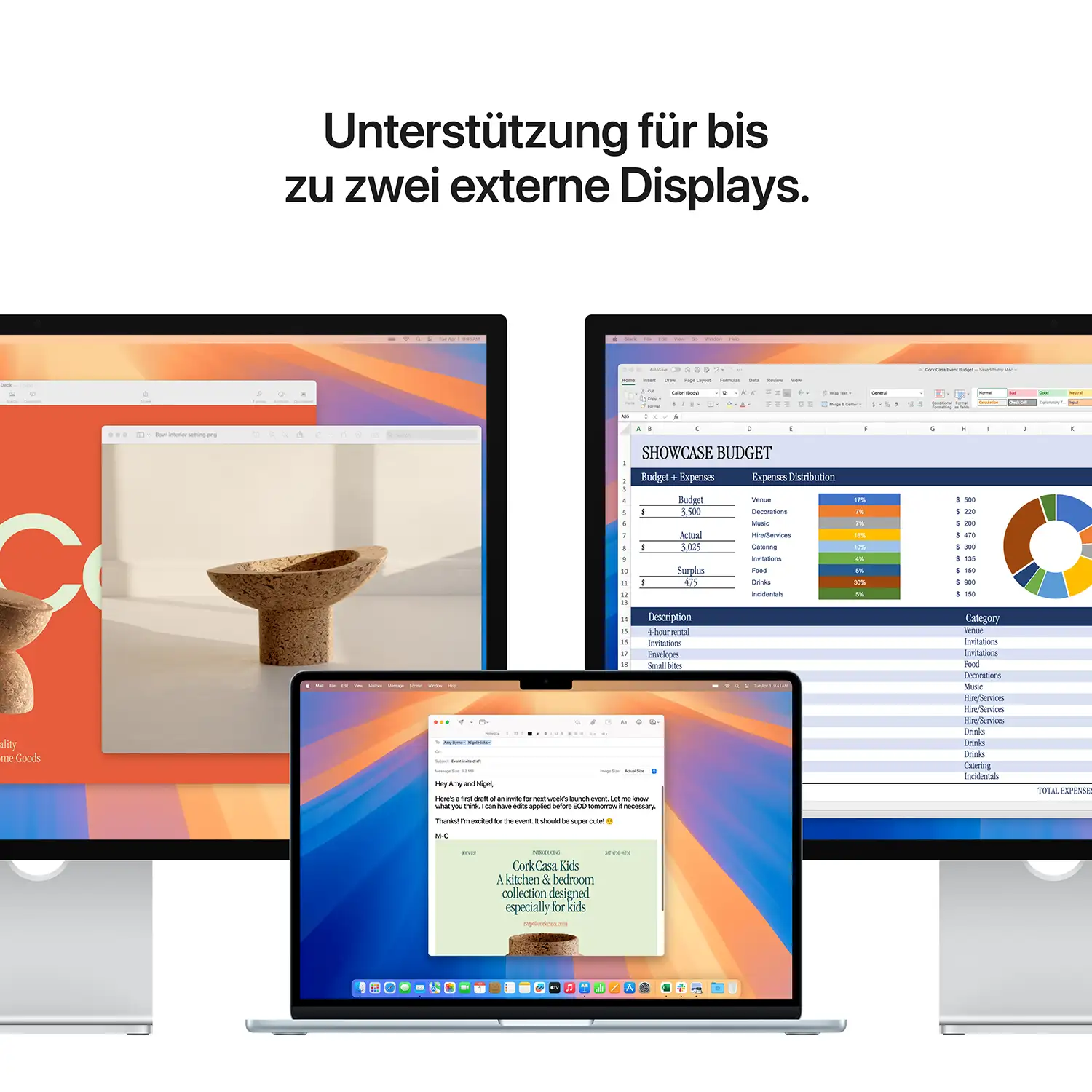 Macbook Air 15'' - M4 10-Core CPU 10-Core GPU - 16 GB - 256 GB SSD - Mitternacht - 2025 Macbook air 15 inch m4 midnight ansicht 9
