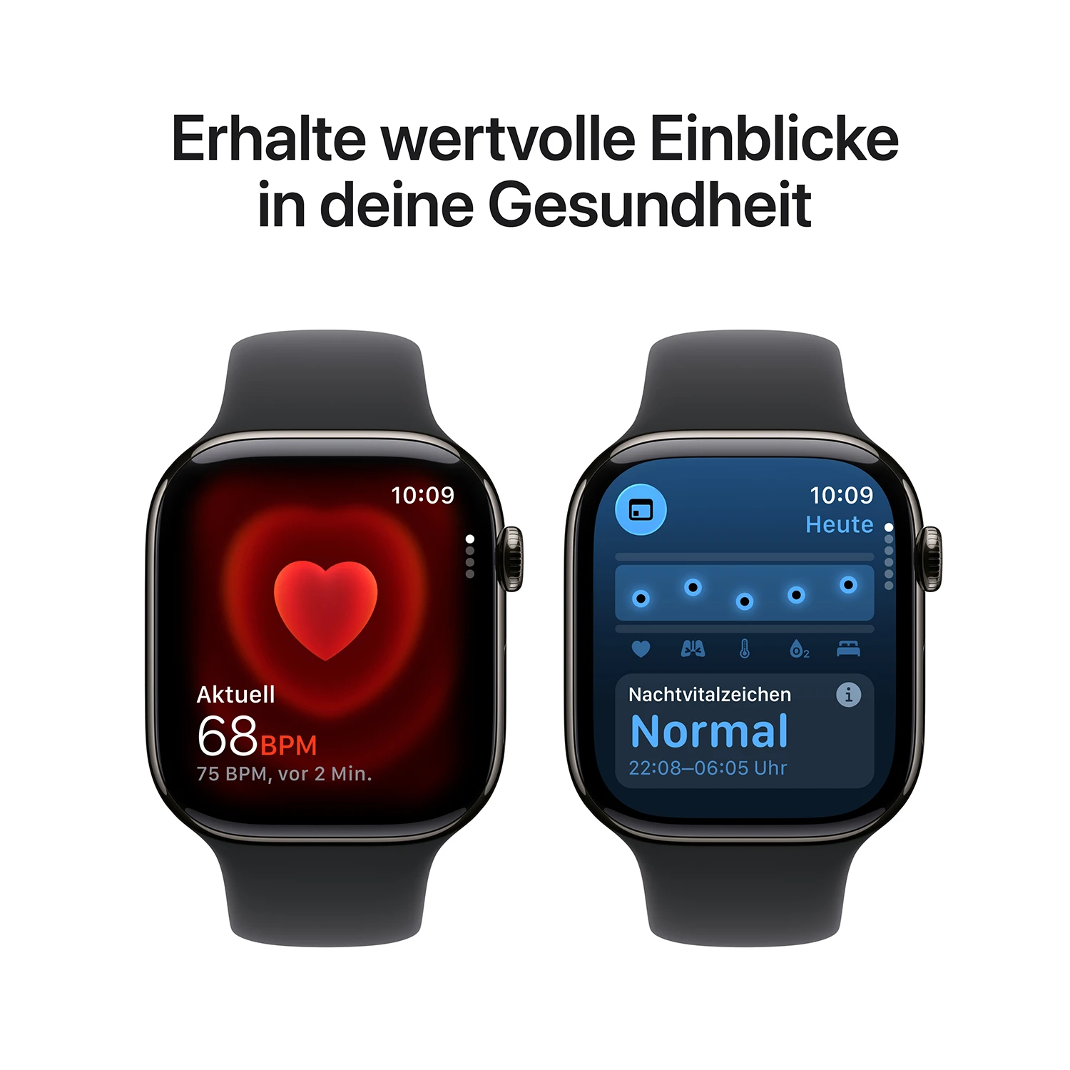 Apple Watch Series 11 GPS + Cellular 42mm Schiefer  Titanium Case mit schwarzem Sport Band - S/M