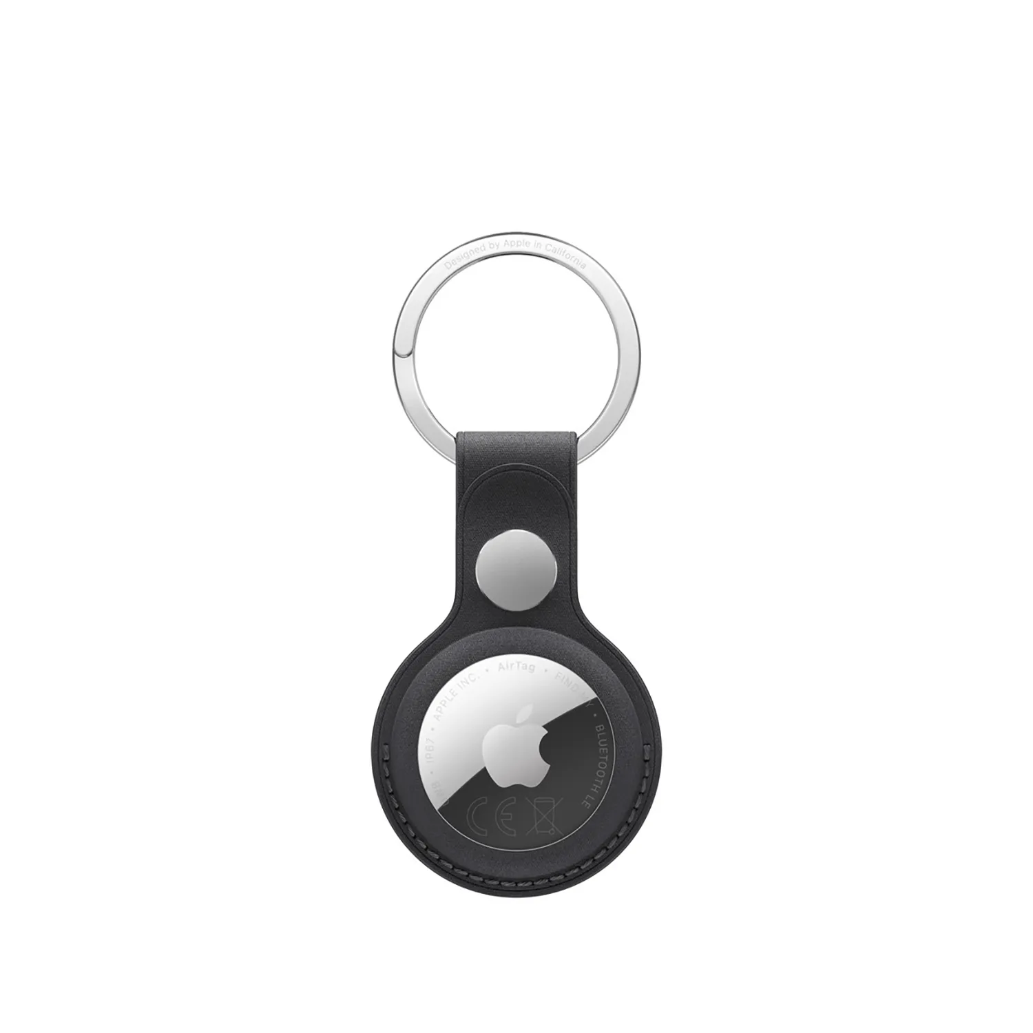 Apple AirTag Schlüsselanhänger aus Feingewebe (schwarz)