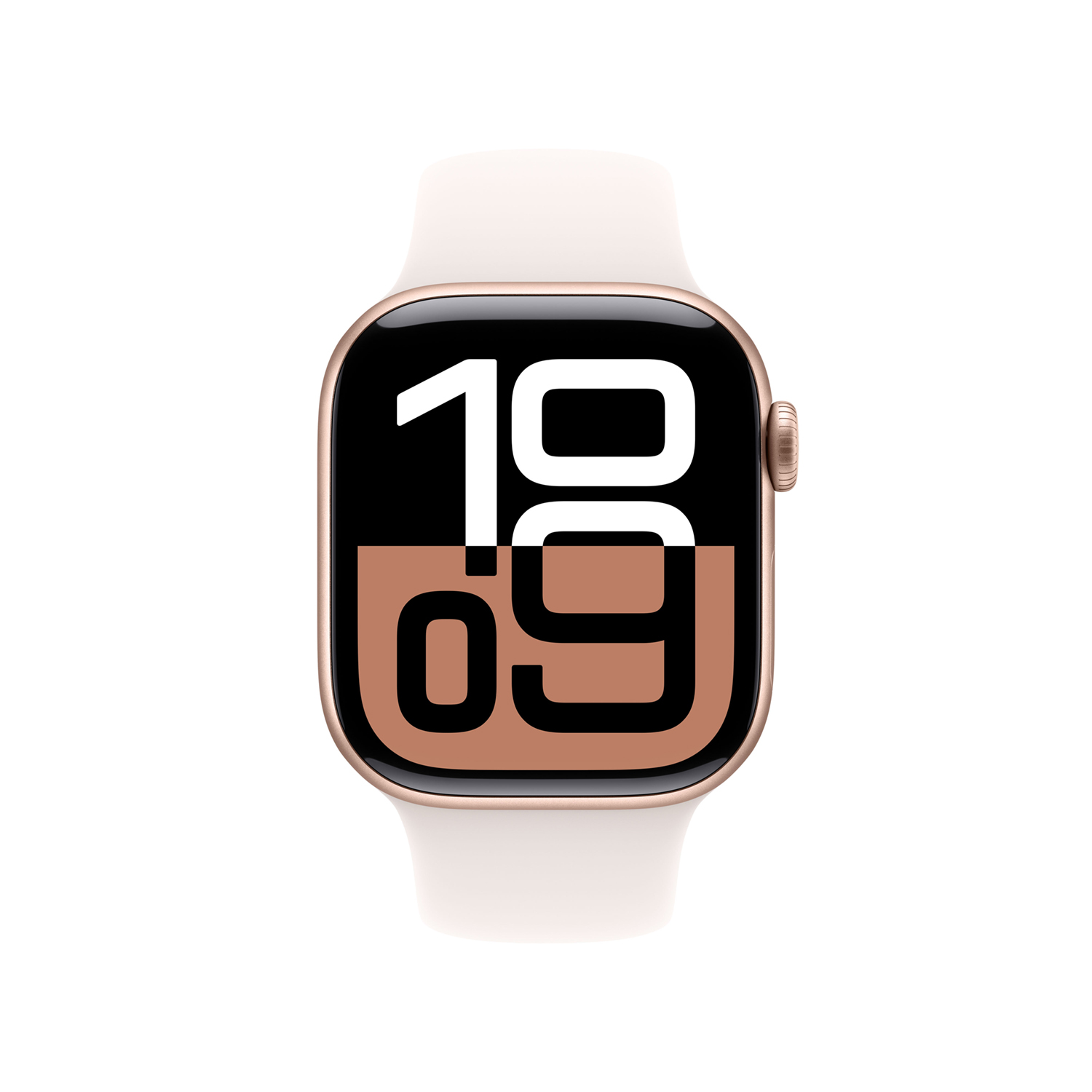 Apple watch series 10 42mm gps roségold aluminum sport band light blush ansicht 2