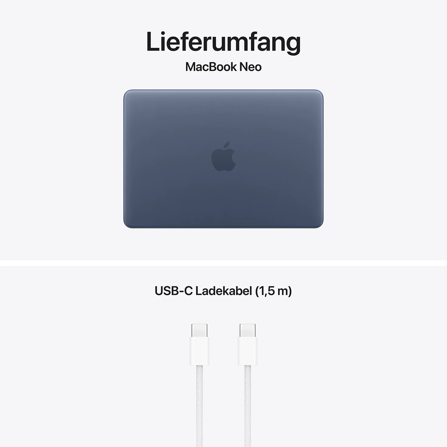 Macbook Neo 13'' A18 6-Core CPU  5-Core GPU - 8 GB - 256 GB SSD - Indigo - 2026 - Kein Netzteil 
