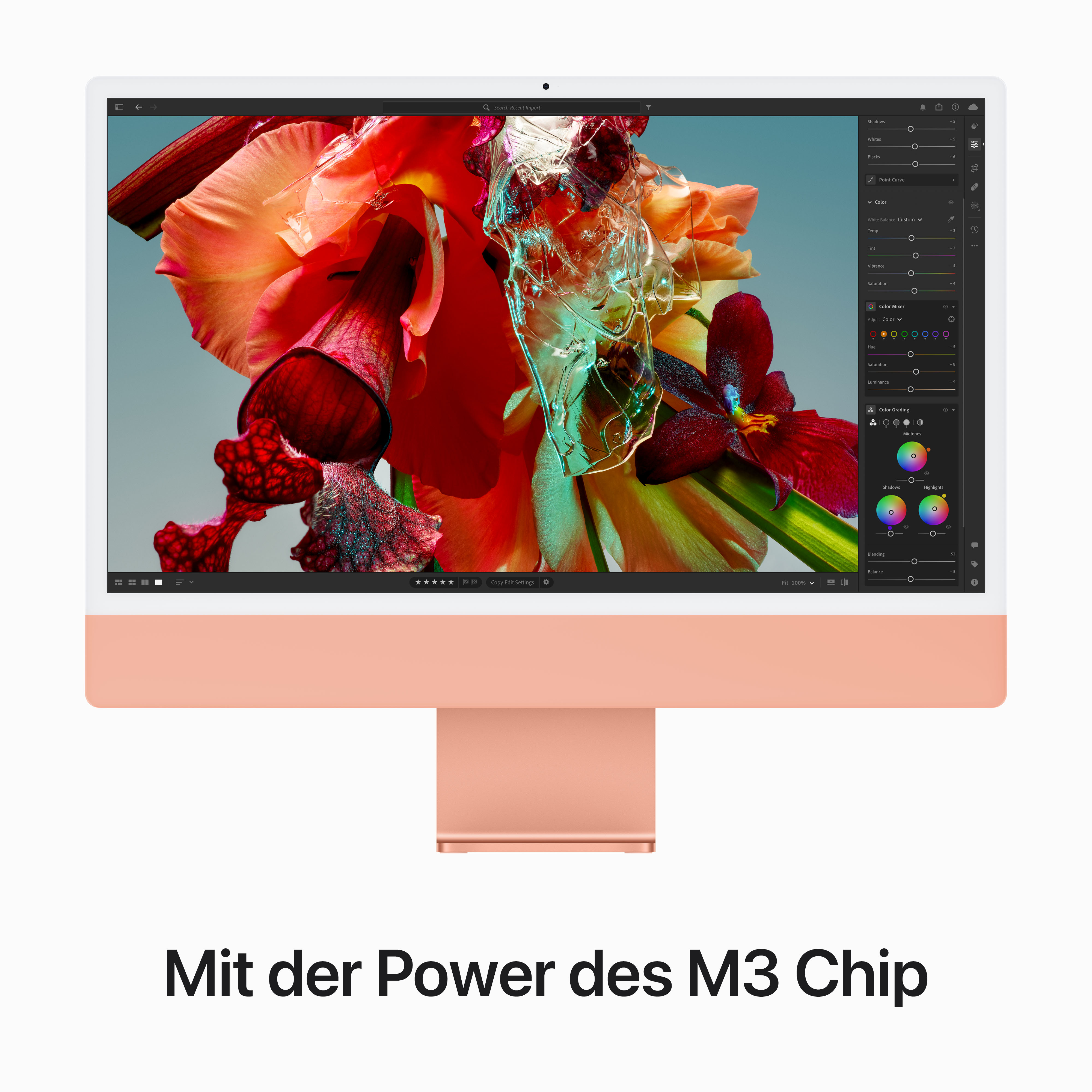 Apple iMac 24'' M3 8-Core CPU 10-Core GPU - 256GB - 8GB Orange - 2023