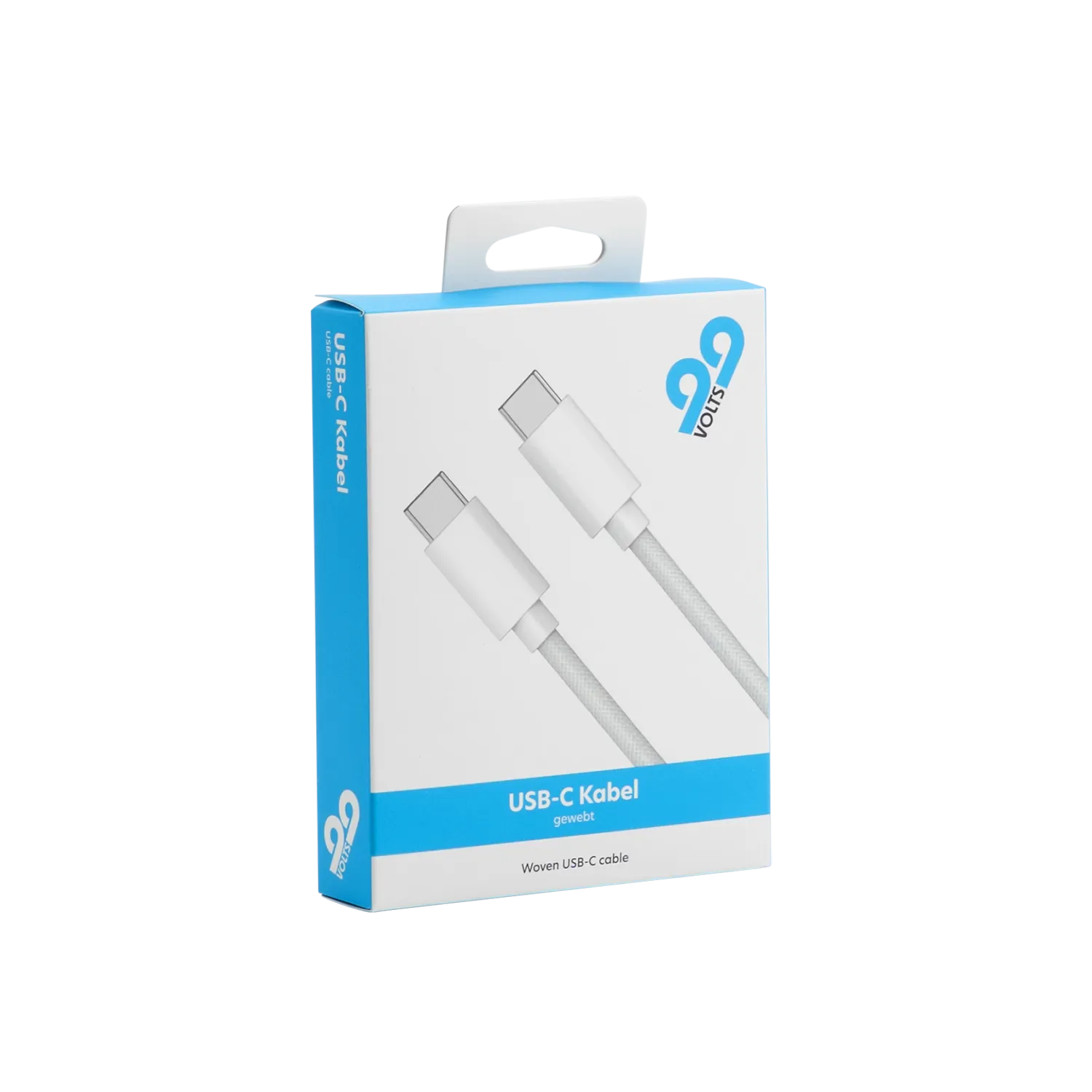 99VOLTS USB-C auf USB-C Kabel 1m - gewebt