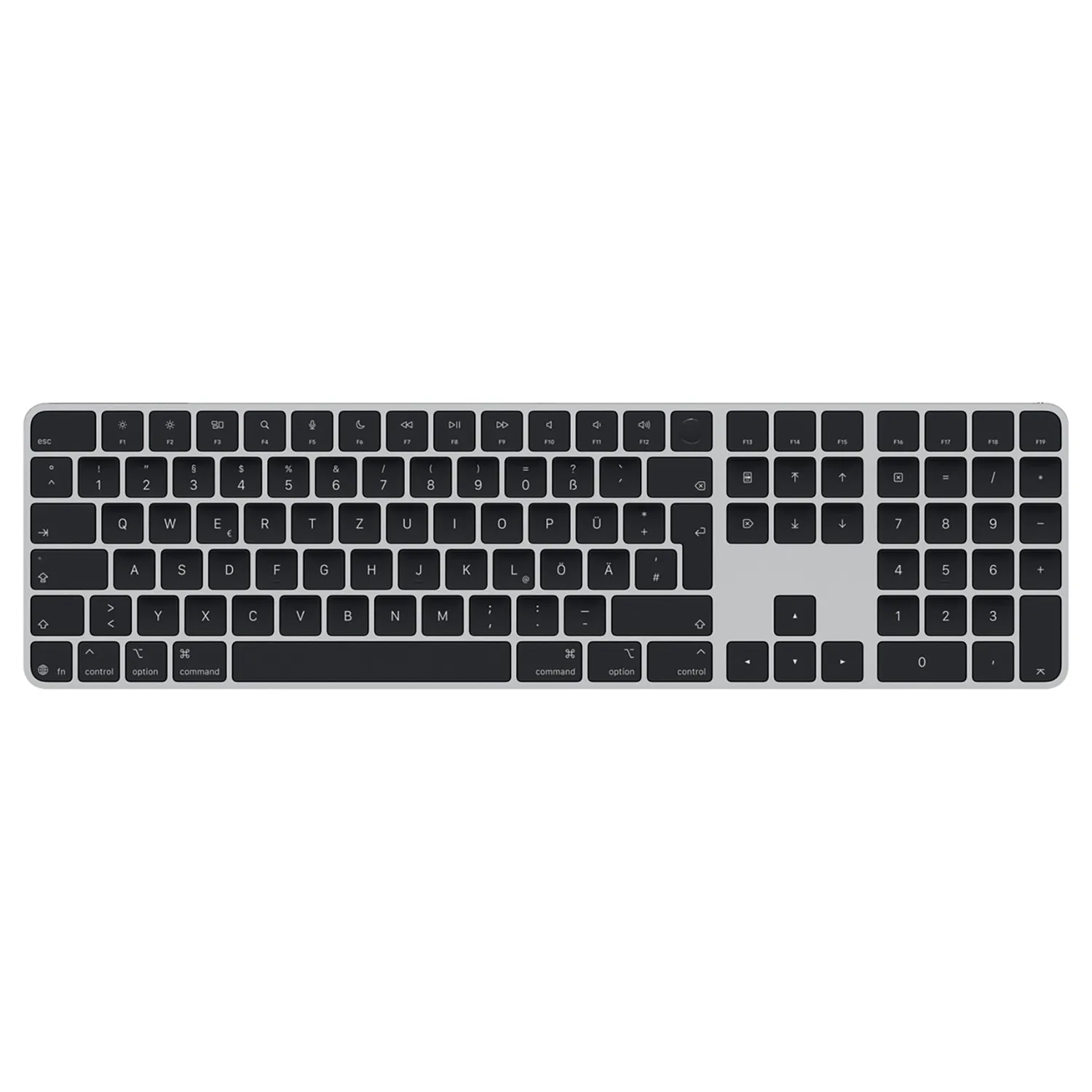 Magic Keyboard mit Touch ID und Ziffernblock für Mac Modelle mit Apple Chip – Deutsch – Schwarz 