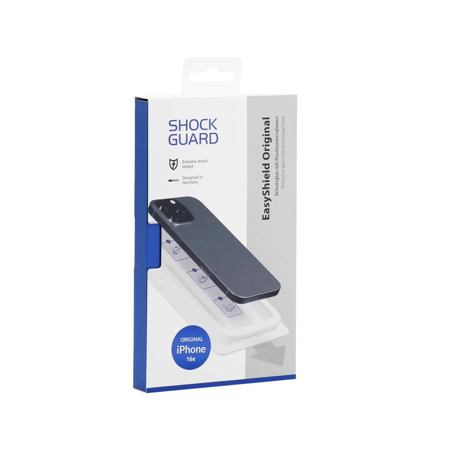 Shockguard EasyShield Original iPhone 16e inkl. Positionierhilfe