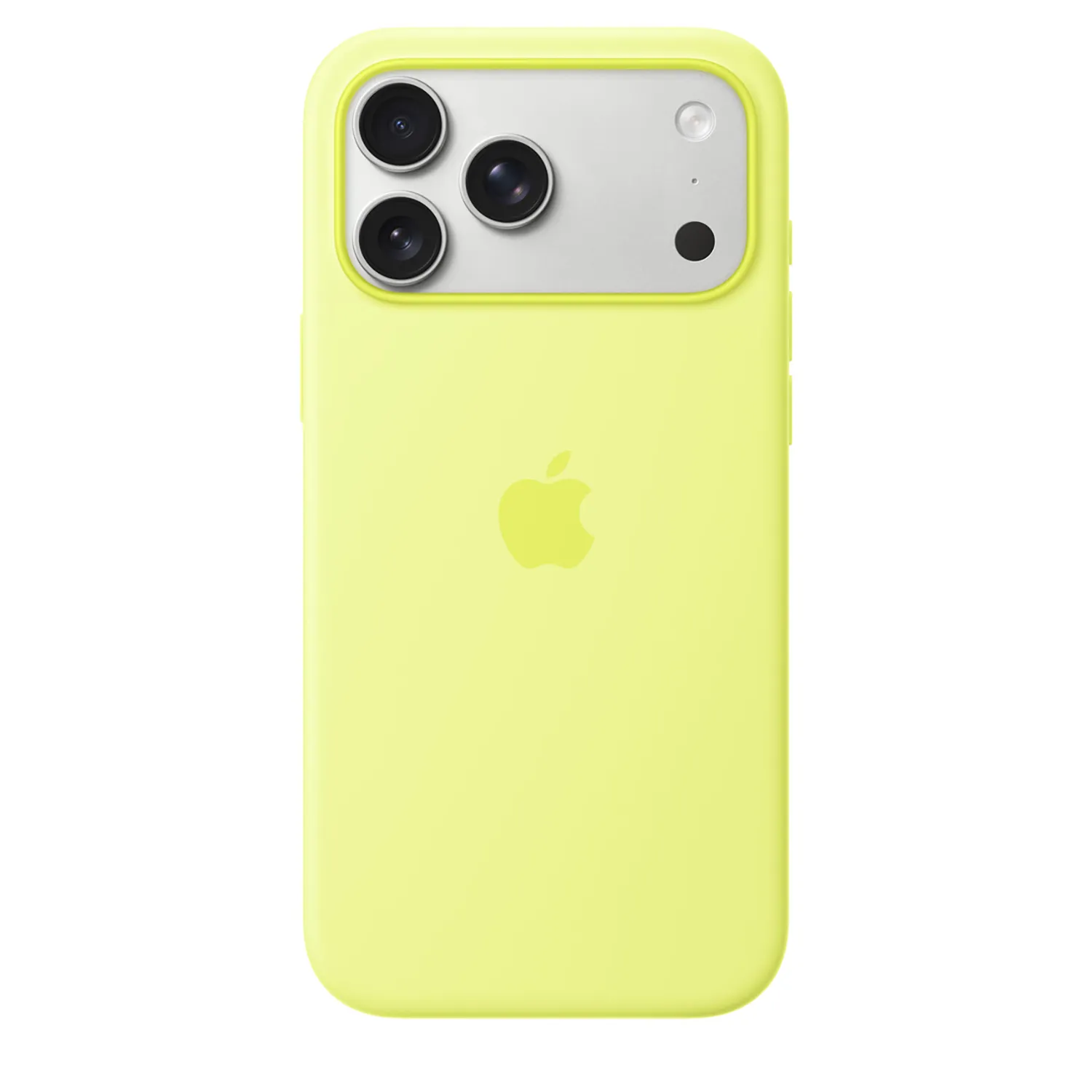 Apple Silikon Case iPhone 17 Pro Max mit MagSafe (neongelb)