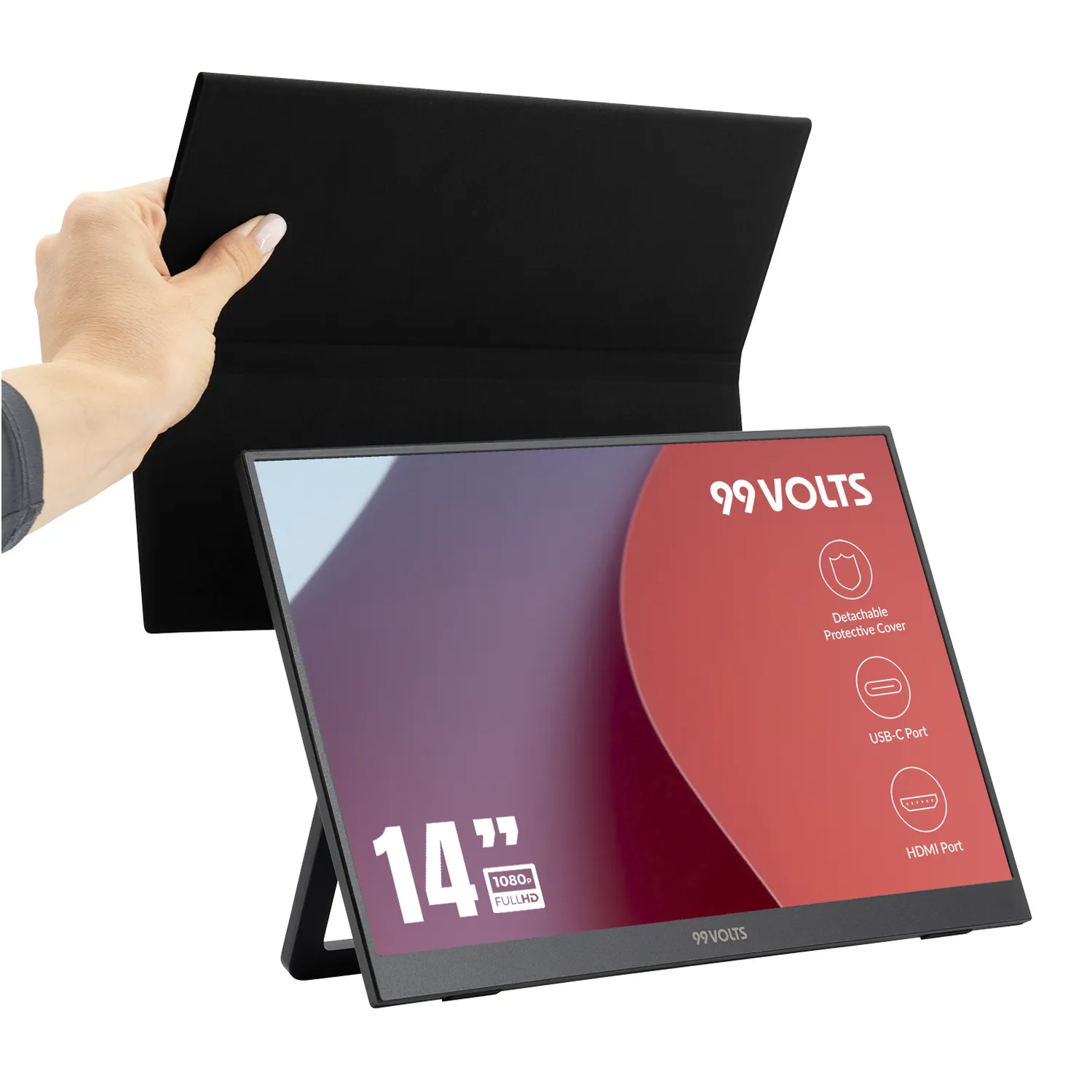 99VOLTS 14“ HDR Display inkl. Schutzcover