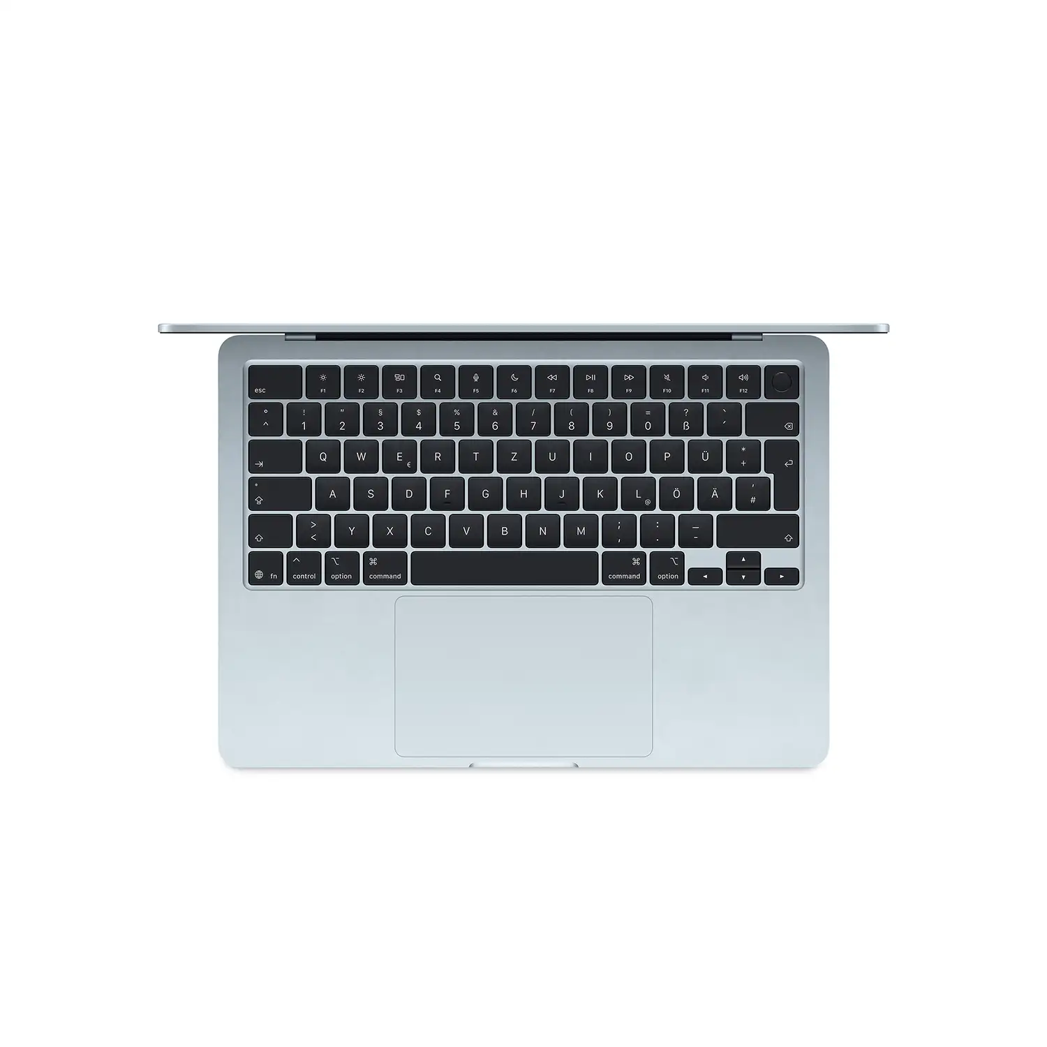 Macbook Air 13.6'' - M4 10-Core CPU 8-Core GPU - 16 GB - 256 GB SSD - Himmelblau - 2025 Macbook air 13 inch m4 himmelblau ansicht 2